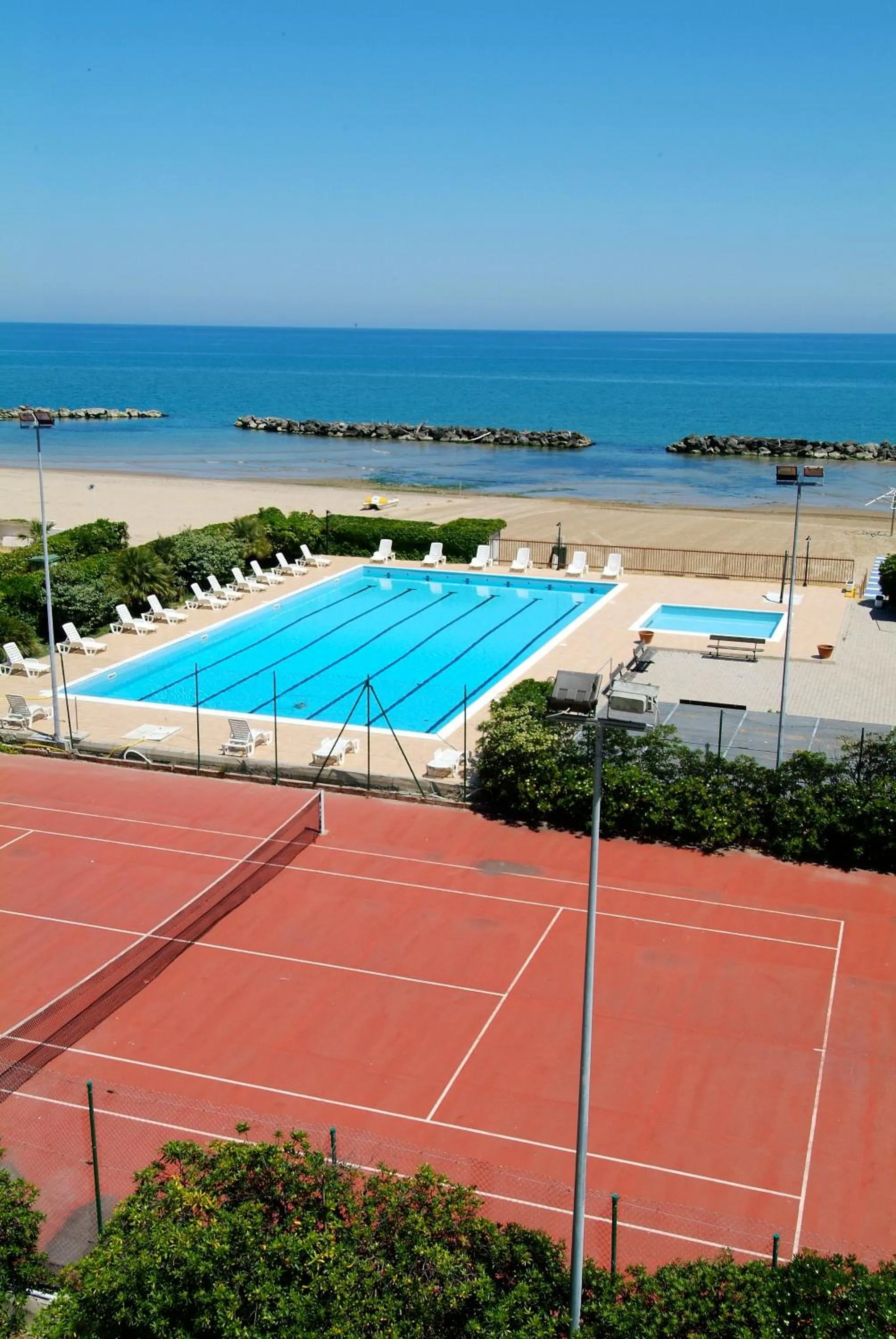 Tennis court in Grand Eurhotel
