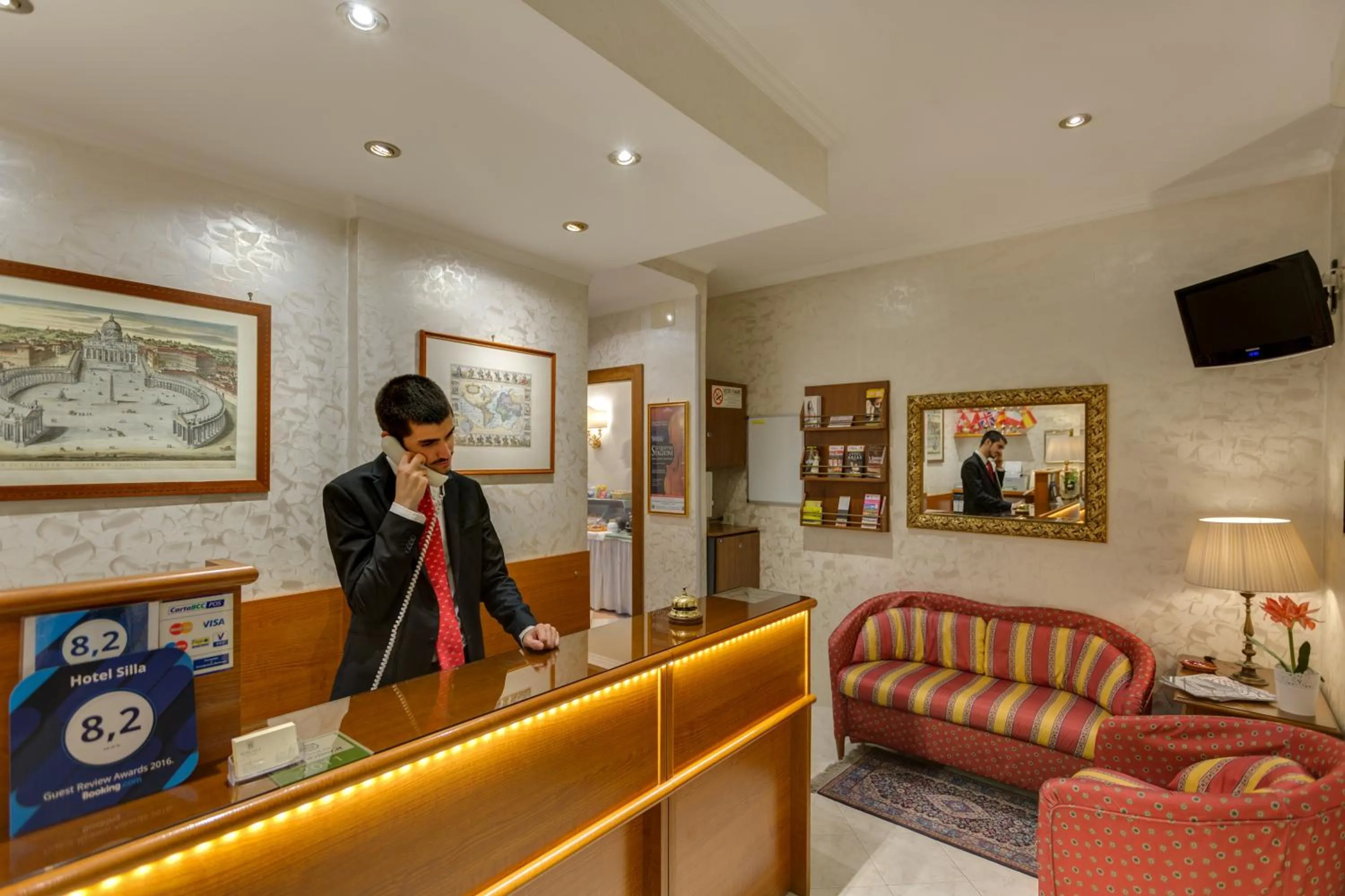 Lobby or reception in Hotel Silla