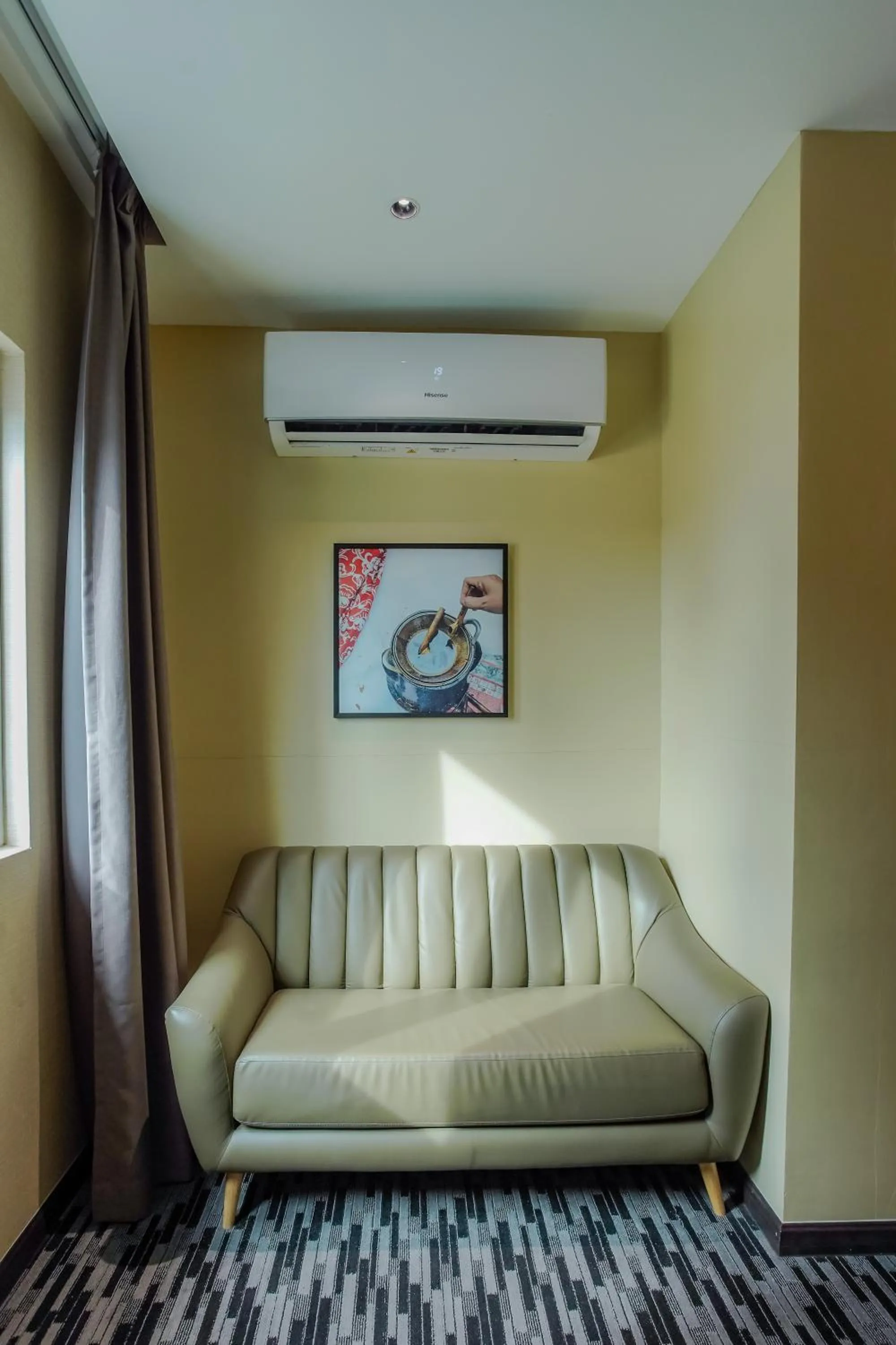 Seating area in NB HOTEL