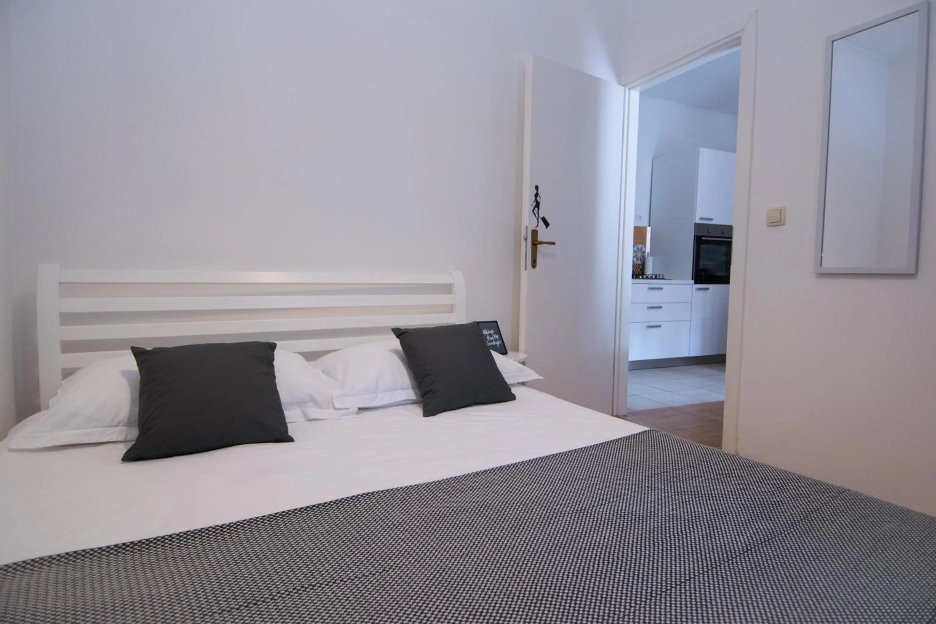 Bed in Studio Terrace Borgoforte