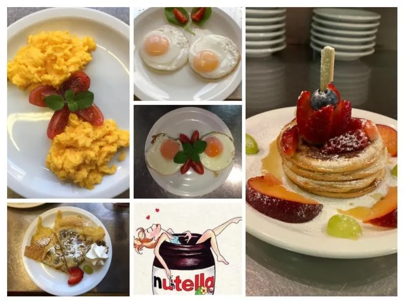 Buffet breakfast in Hotel Dolomiti