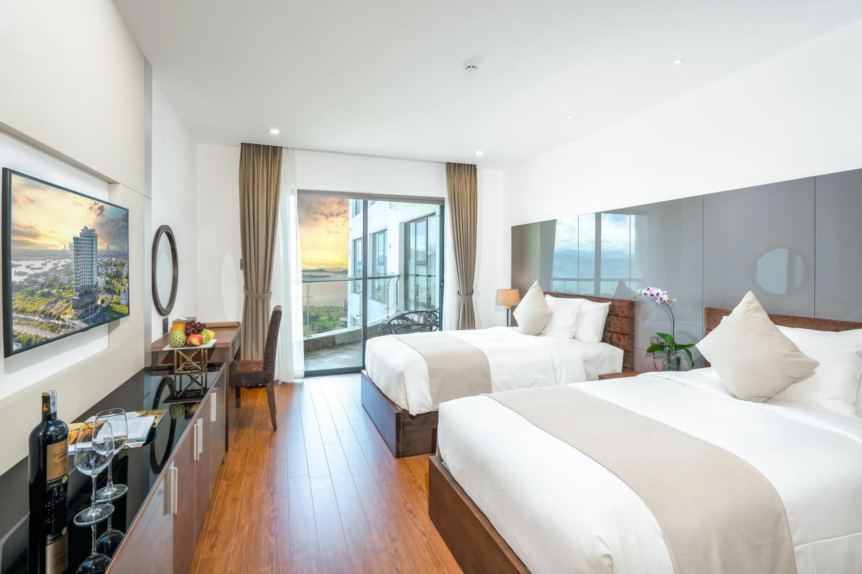 Bed in Alan Sea Hotel Danang