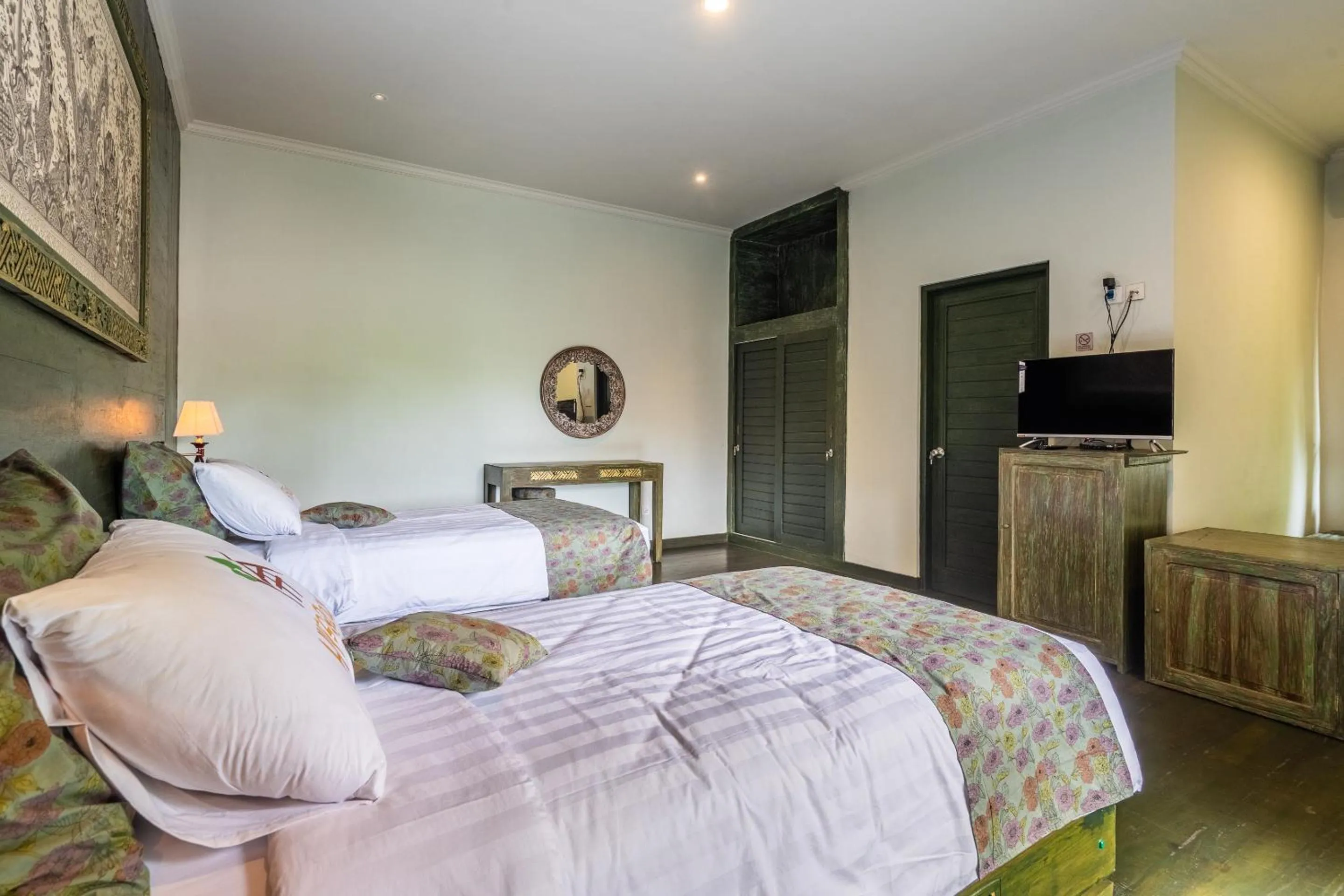 Bed in Huts Rock Ubud