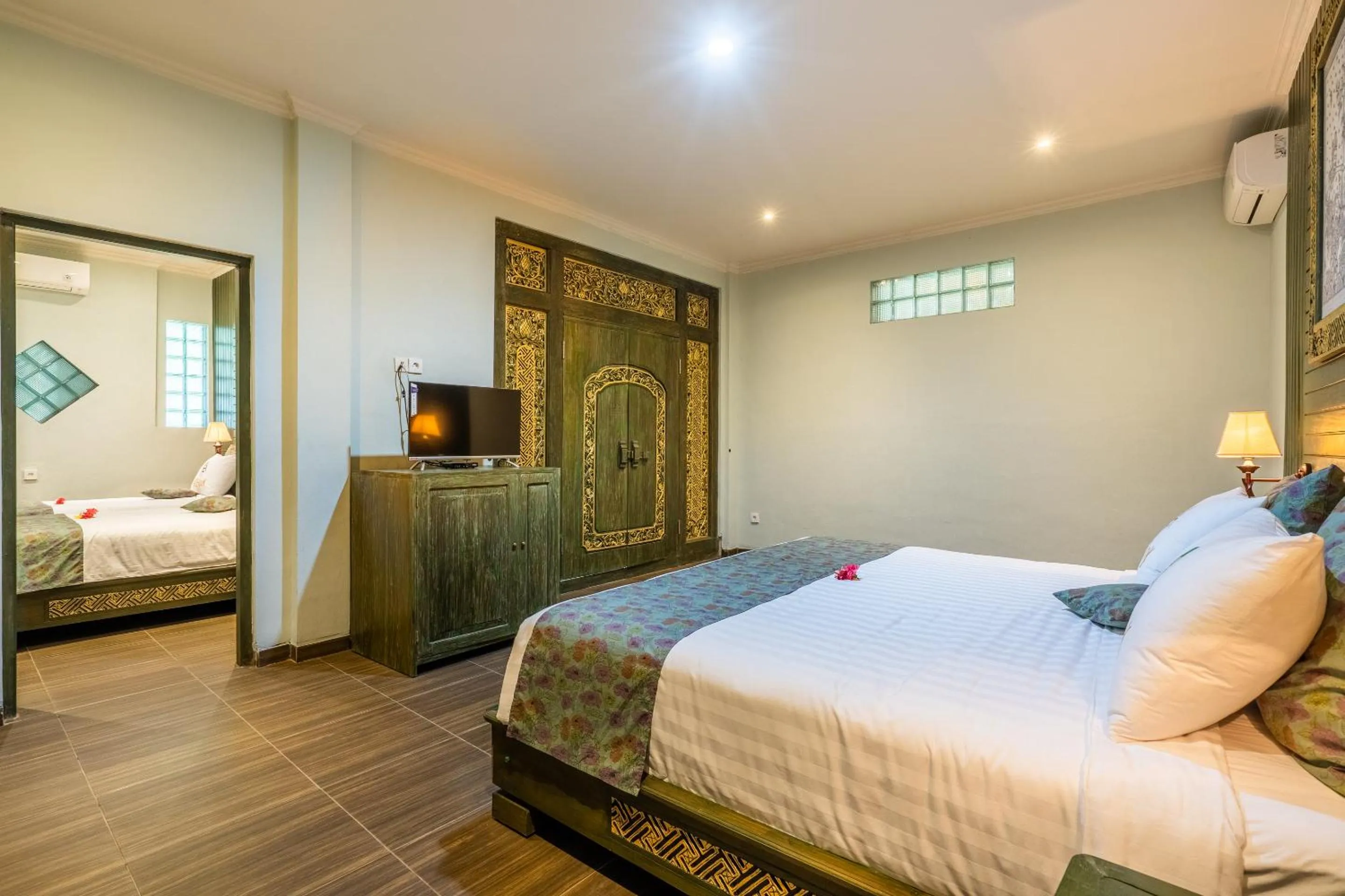 Bed in Huts Rock Ubud