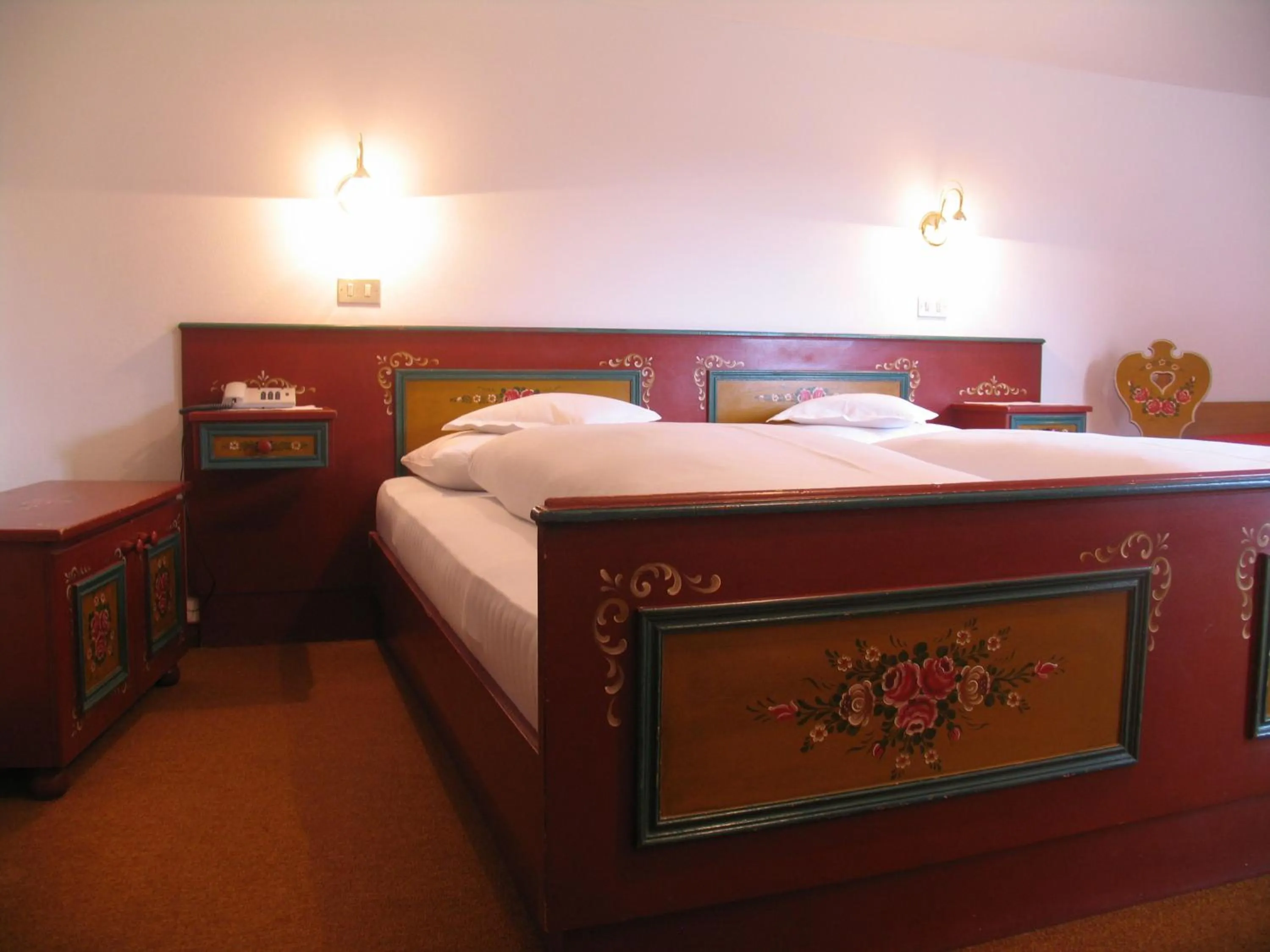 Bed in Hotel Reichegger