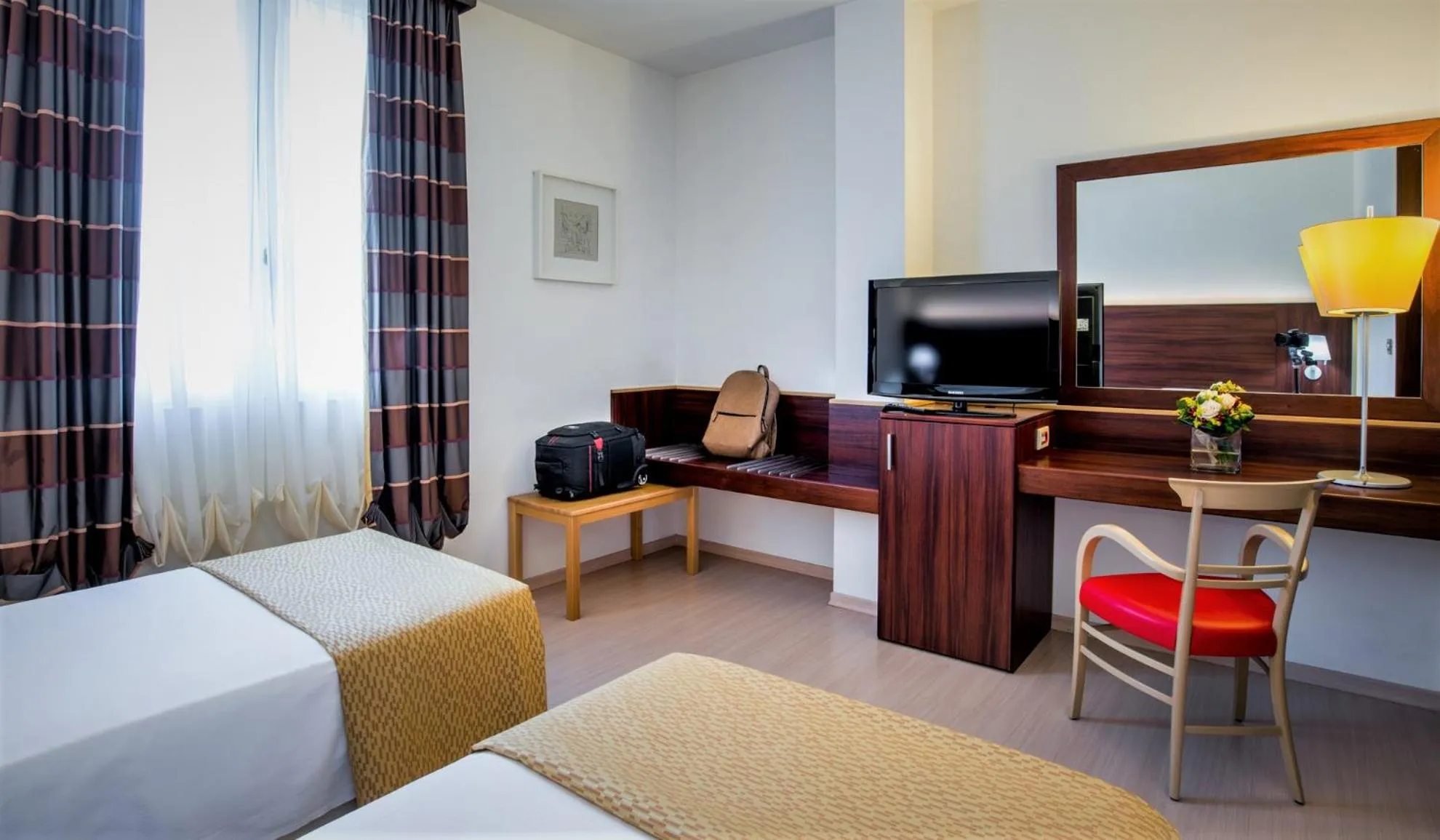 Bed in Delfina Palace Hotel