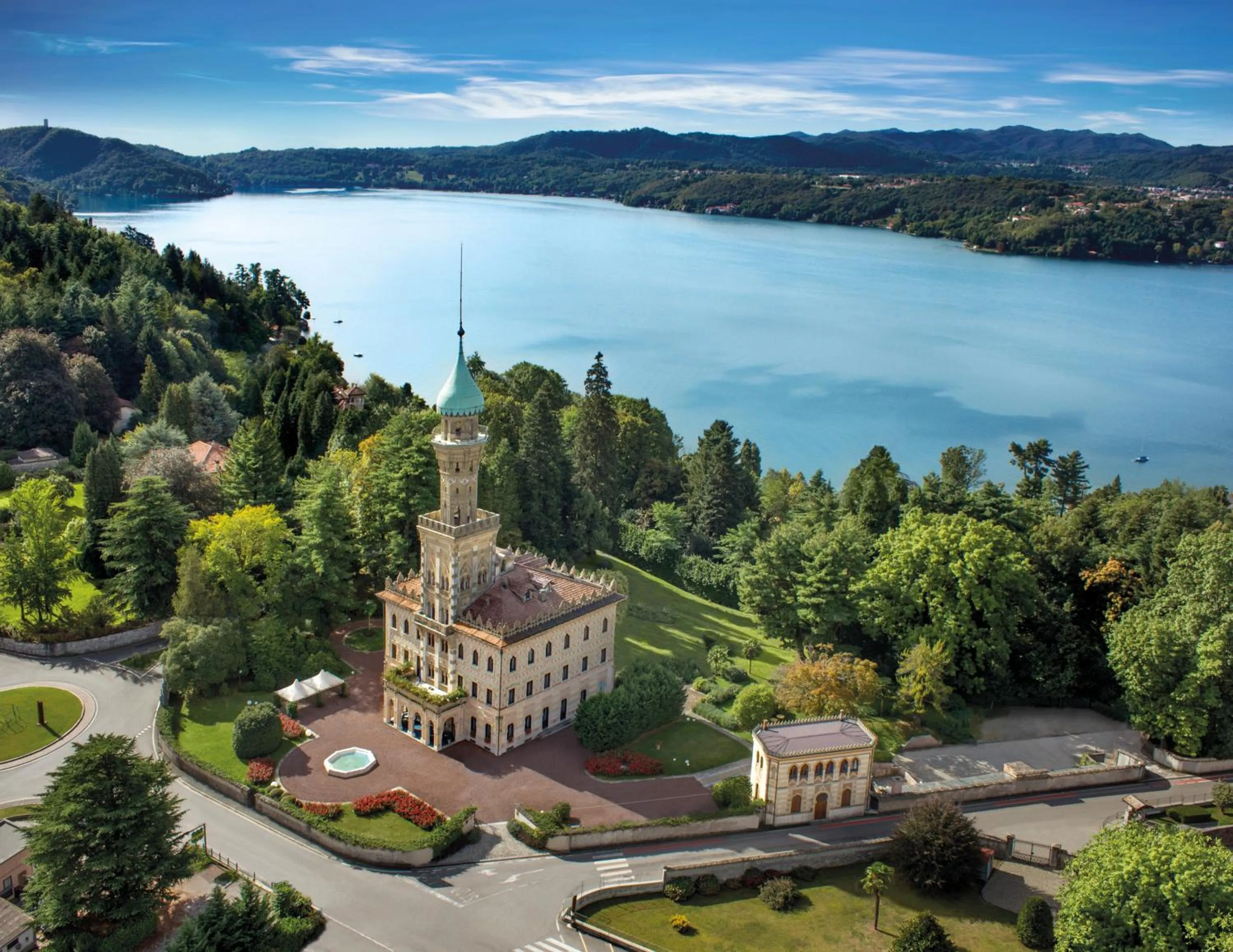 Bird's eye view in Relais & Chateaux Villa Crespi