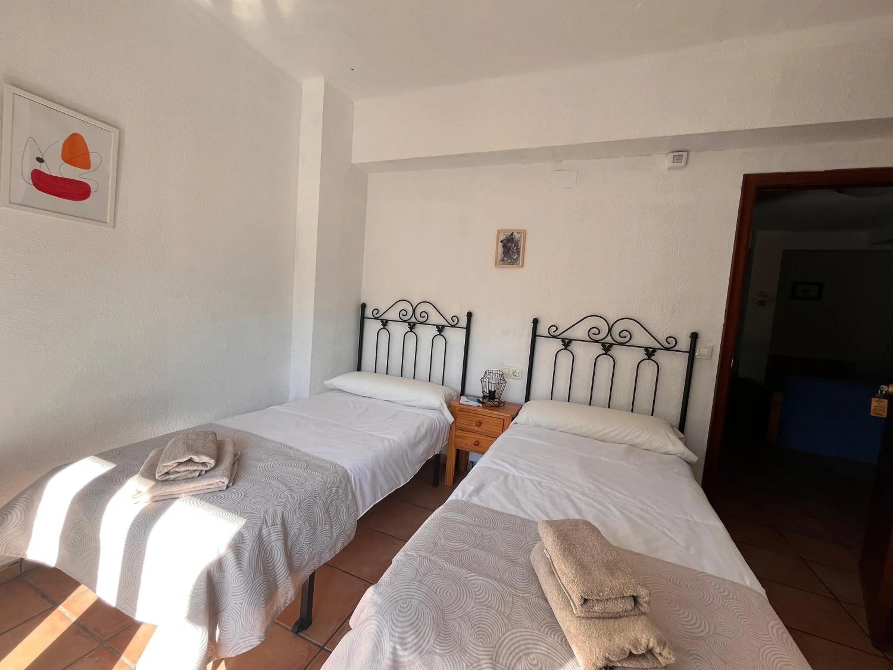 Bed in Hotel Espadan