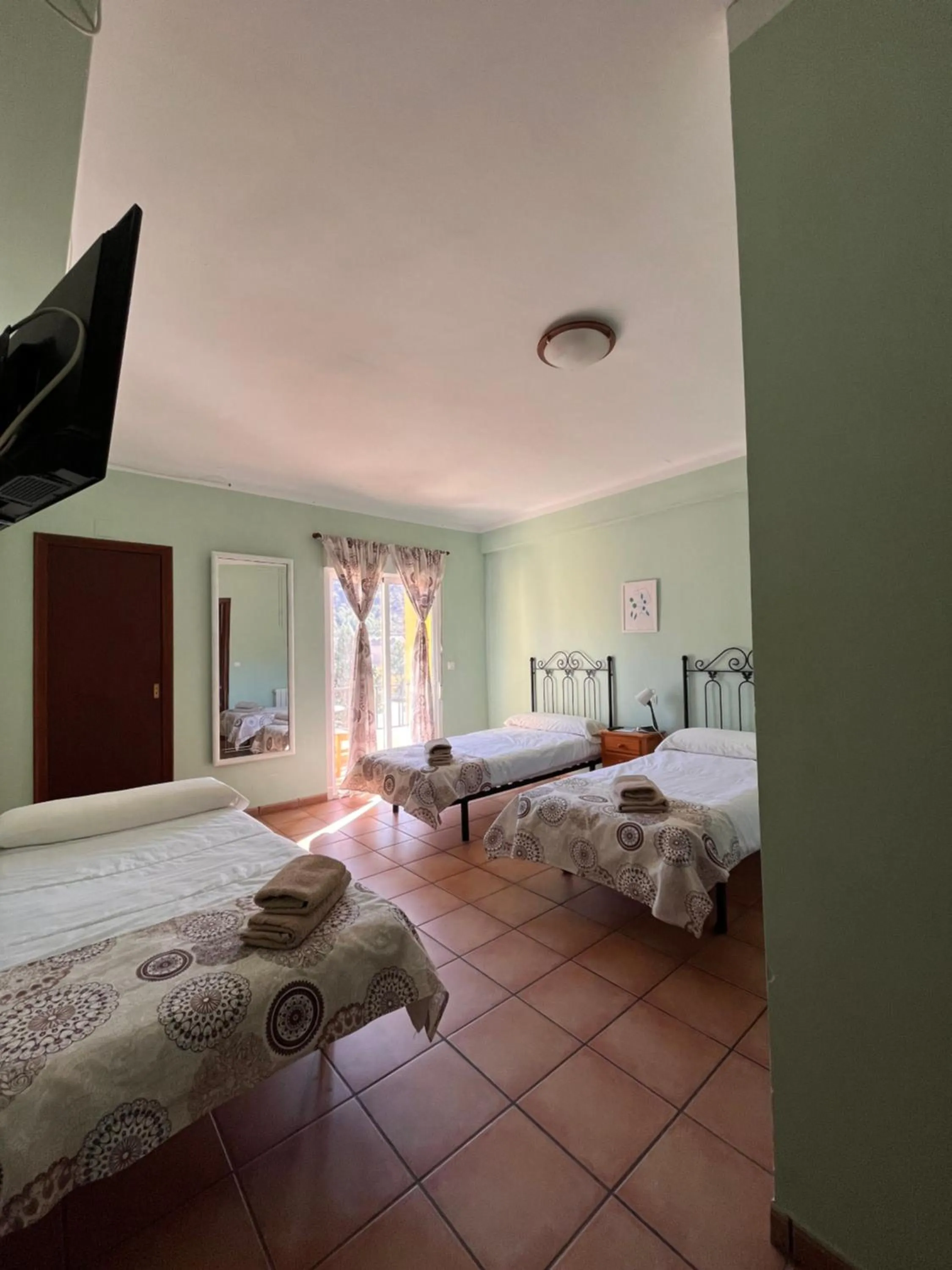 Bed in Hotel Espadan