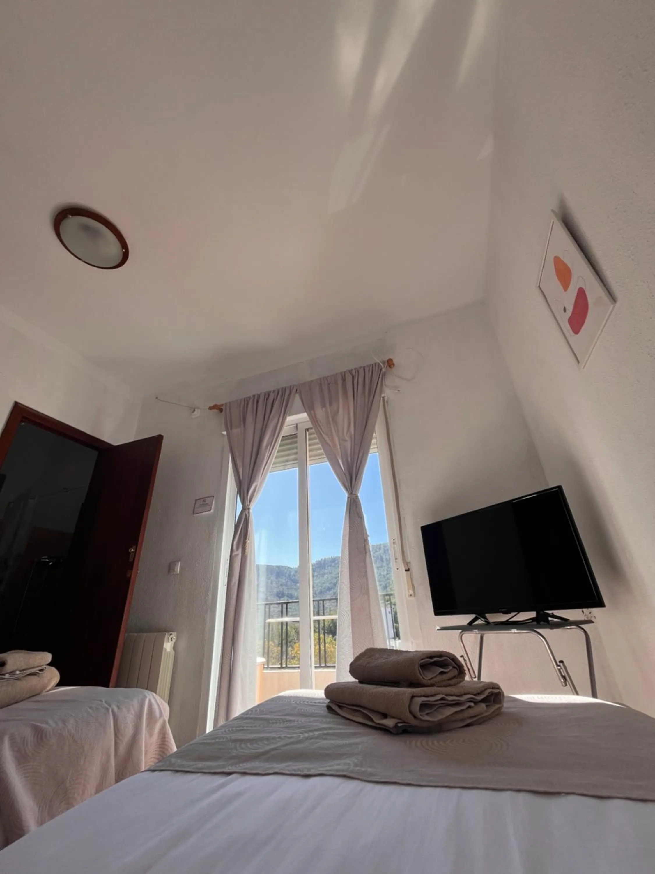 Bed in Hotel Espadan