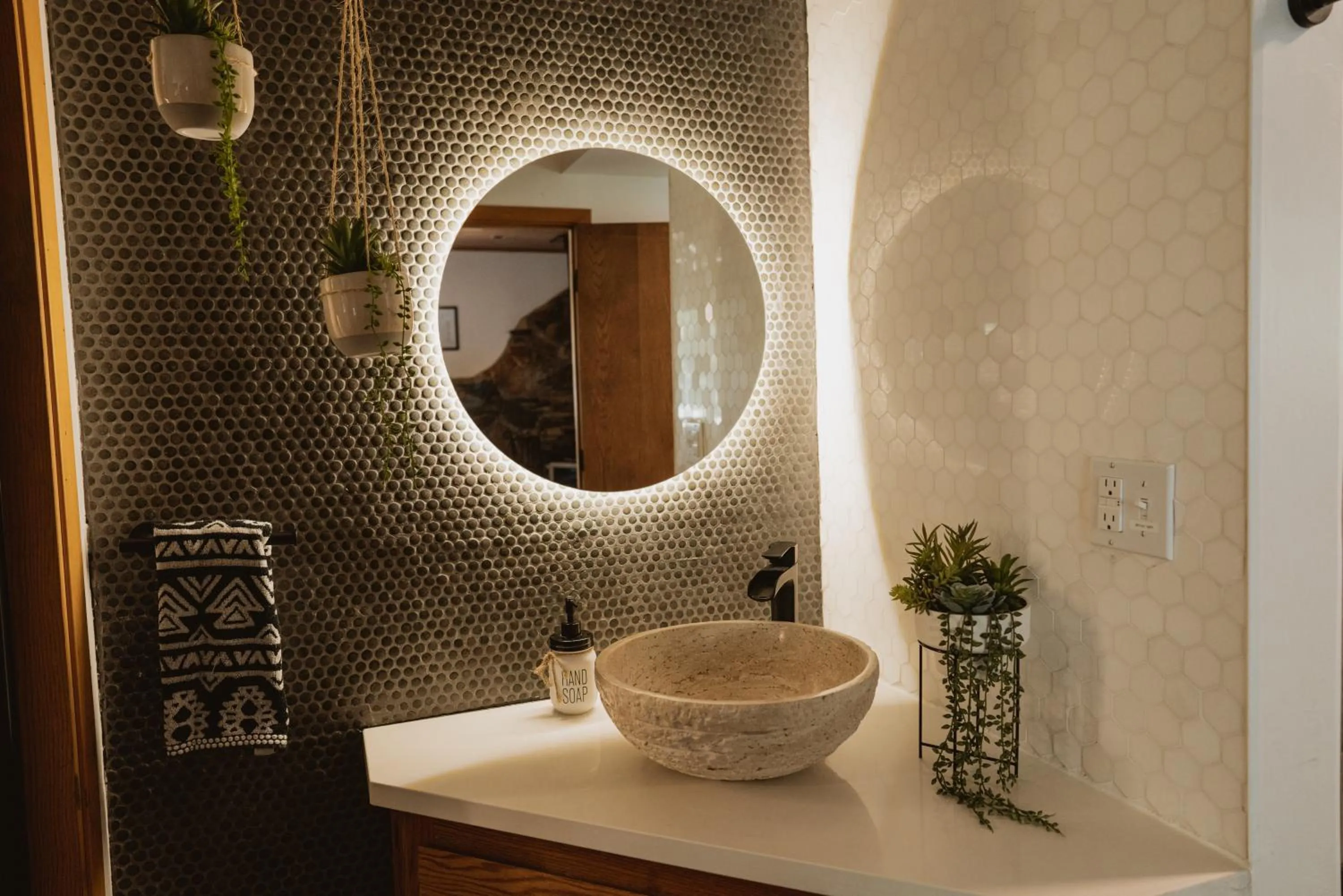 Bathroom in Romantic Forest Lovers Nest by Casa Oso