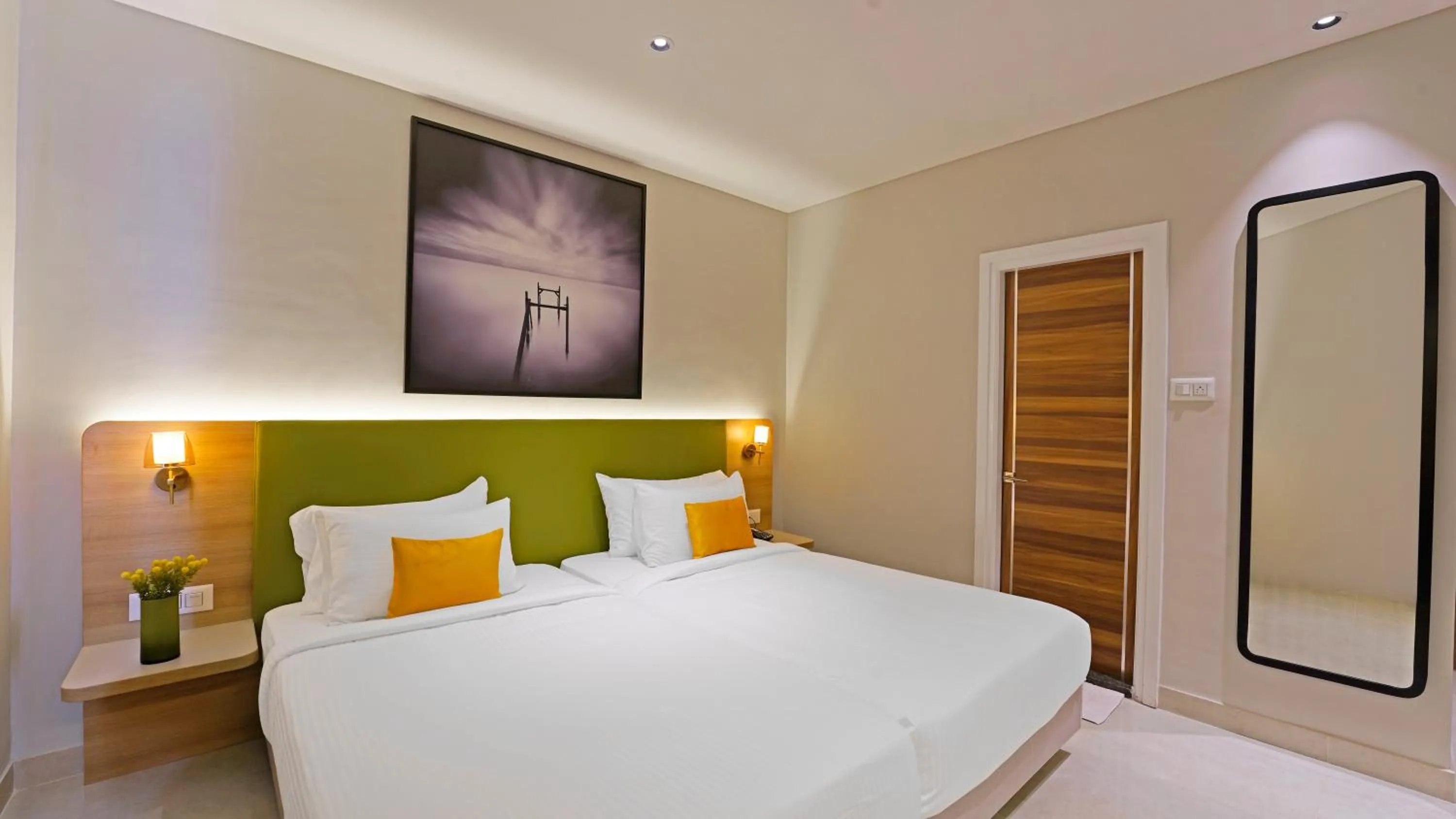 Bedroom, Bed in Click Hotel Biz - Bangalore Airport