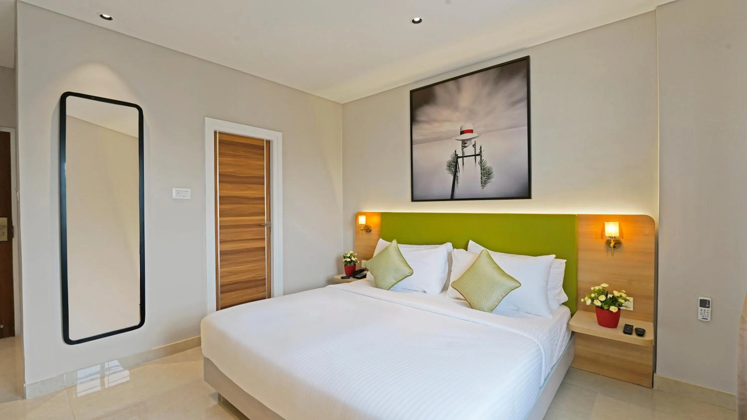 Bedroom, Bed in Click Hotel Biz - Bangalore Airport