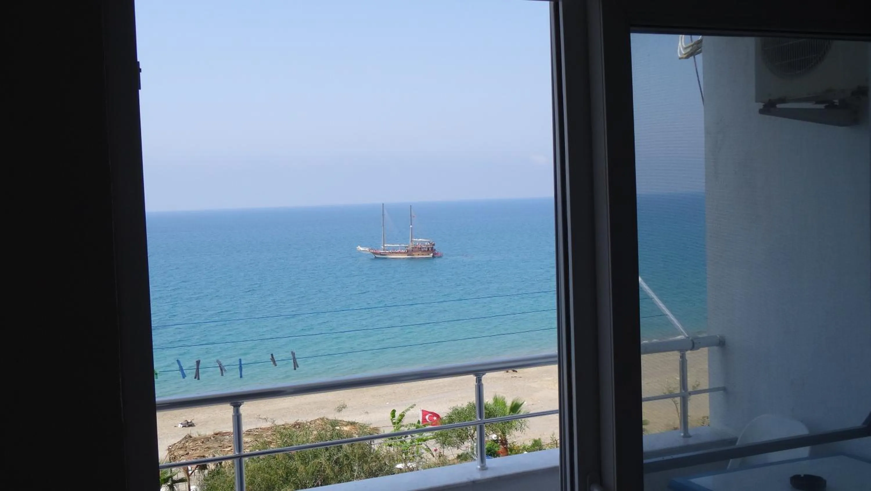 Balcony/Terrace in Mavi Cennet Camping Caravan