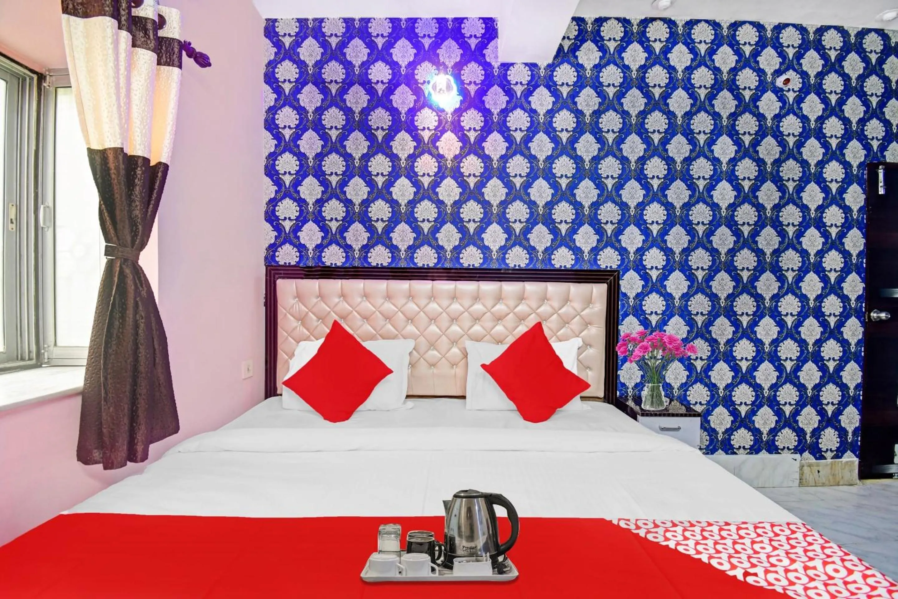 Bedroom, Bed in Hotel O Ankan Regency Near Acropolis Mall