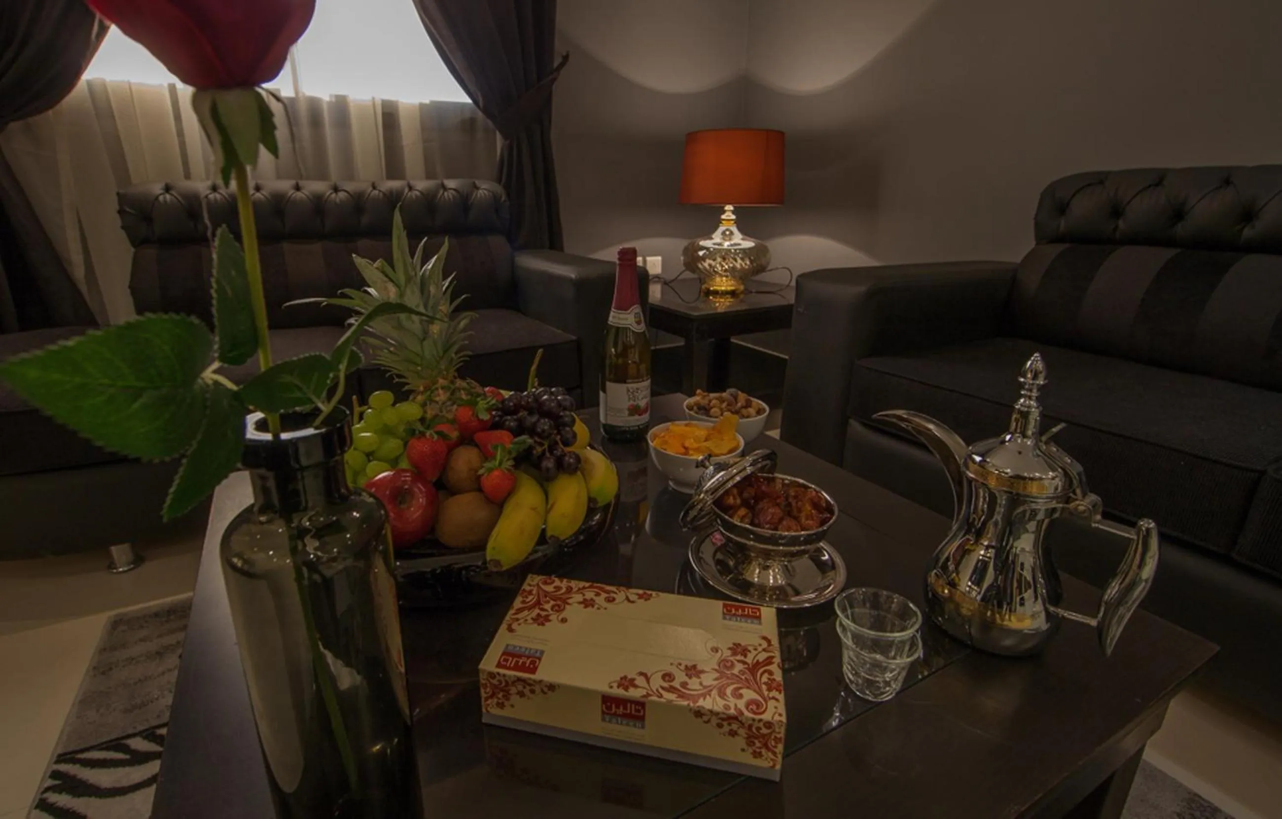 Living room in Taleen Serviced Apartments AlSahafa