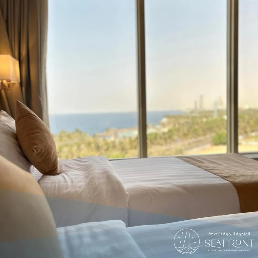 Bed in Seafront Luxury Suites Jeddah Corniche
