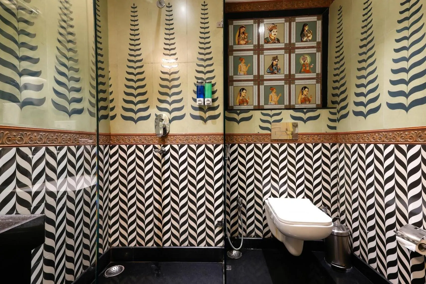 Bathroom in Saroja Heritage, Varanasi