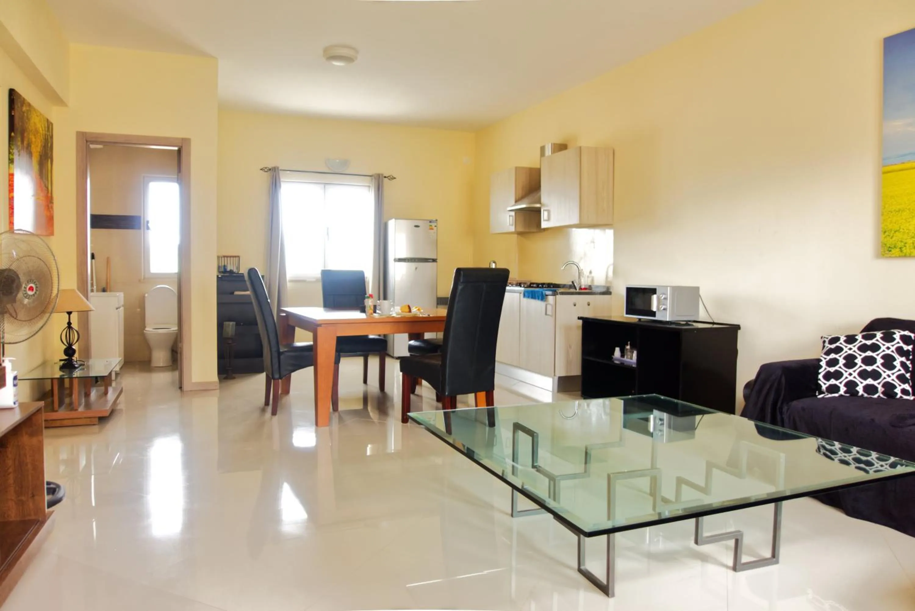 Kitchen or kitchenette in Praia Capital Residence Aparthotel