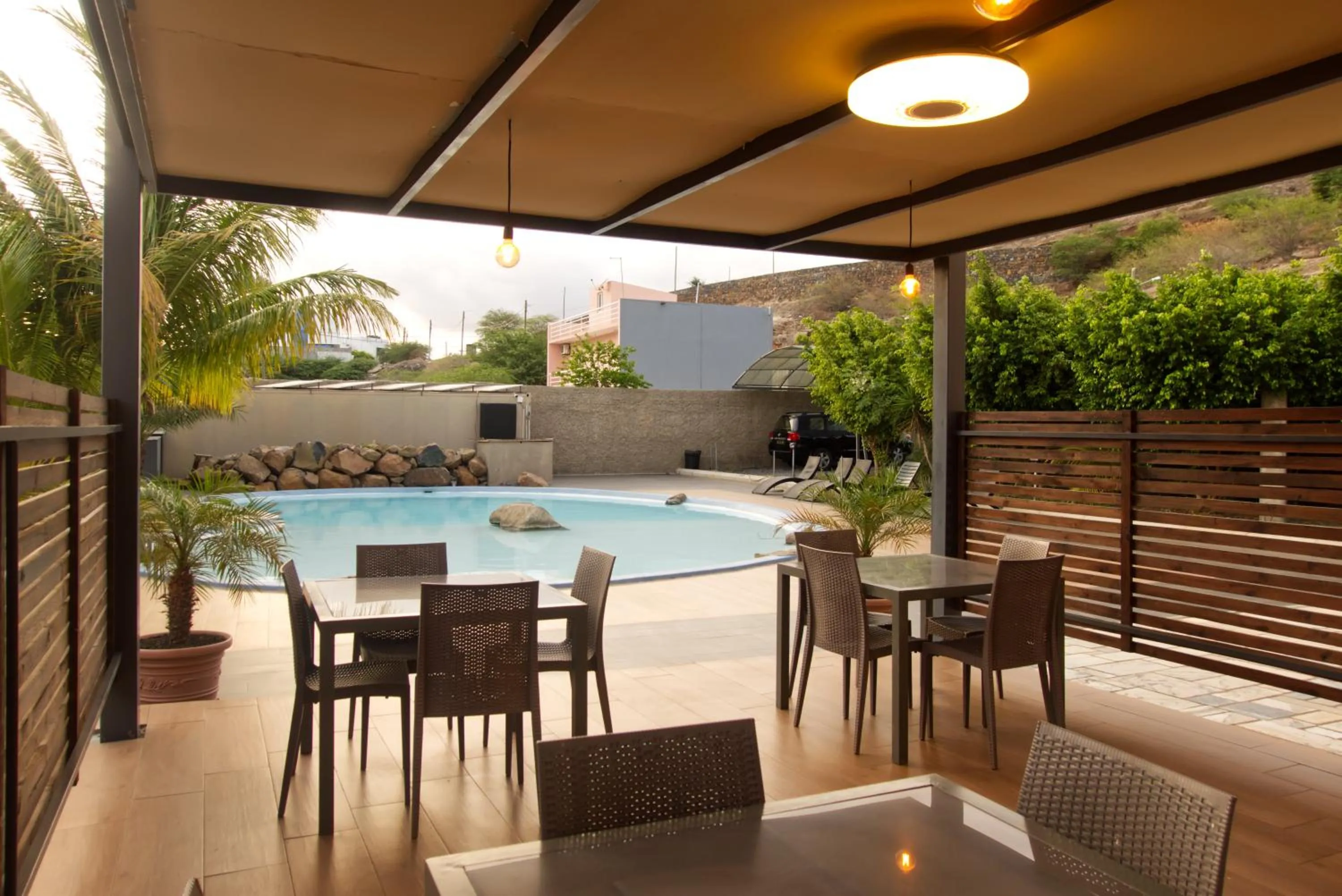 Patio in Praia Capital Residence Aparthotel