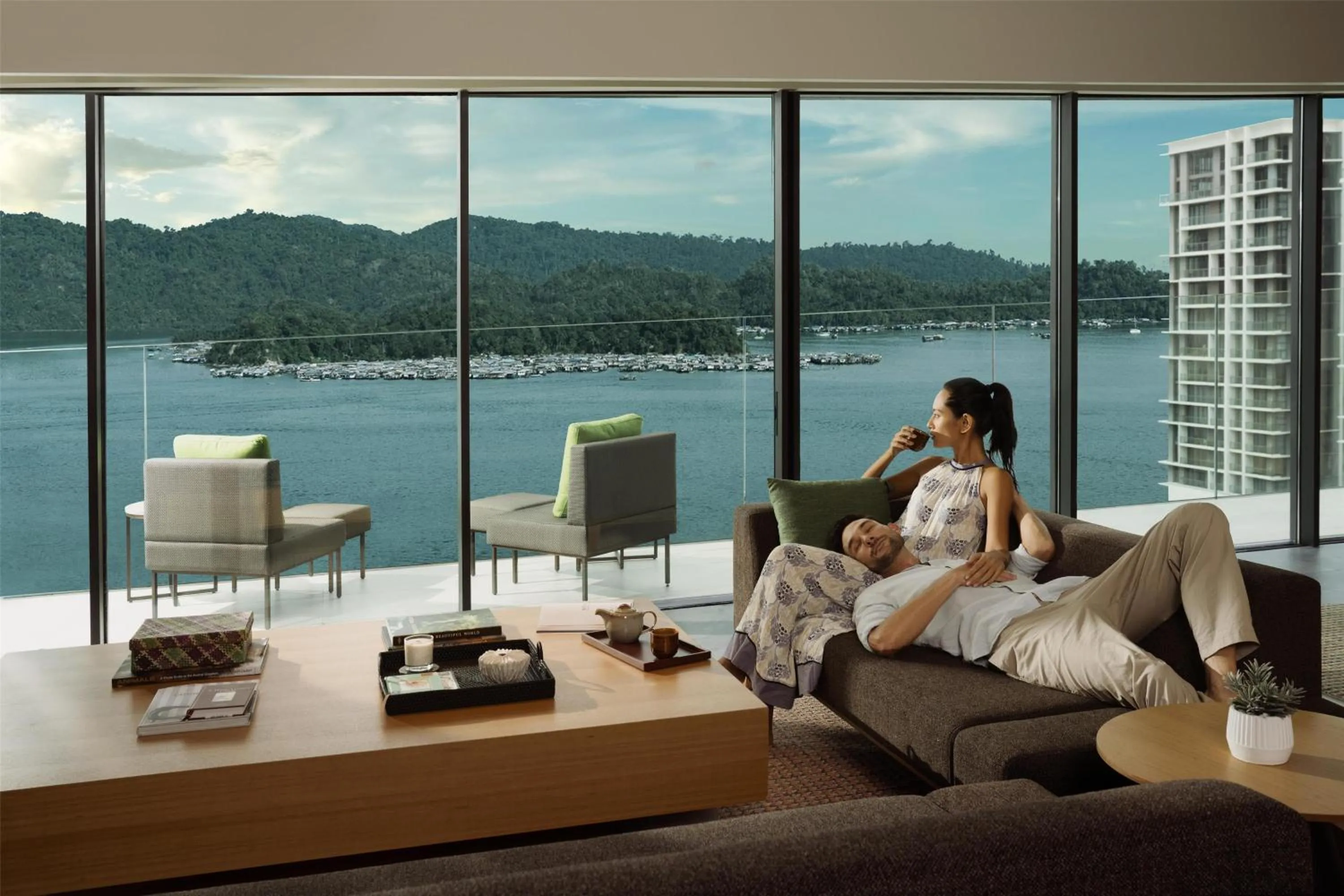 Living room in Hyatt Centric Kota Kinabalu