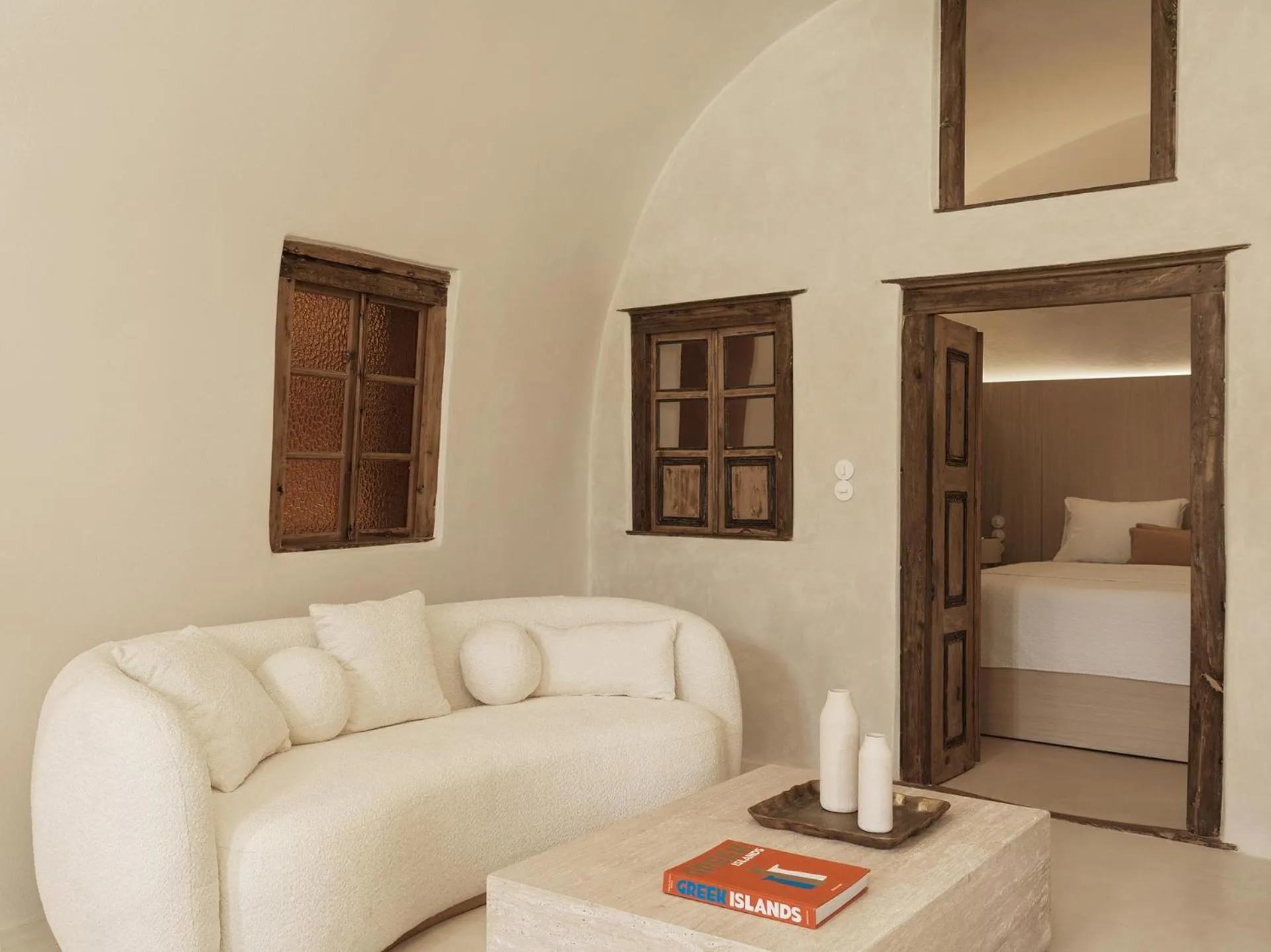 Living room, Bed in Maison Dalidaz