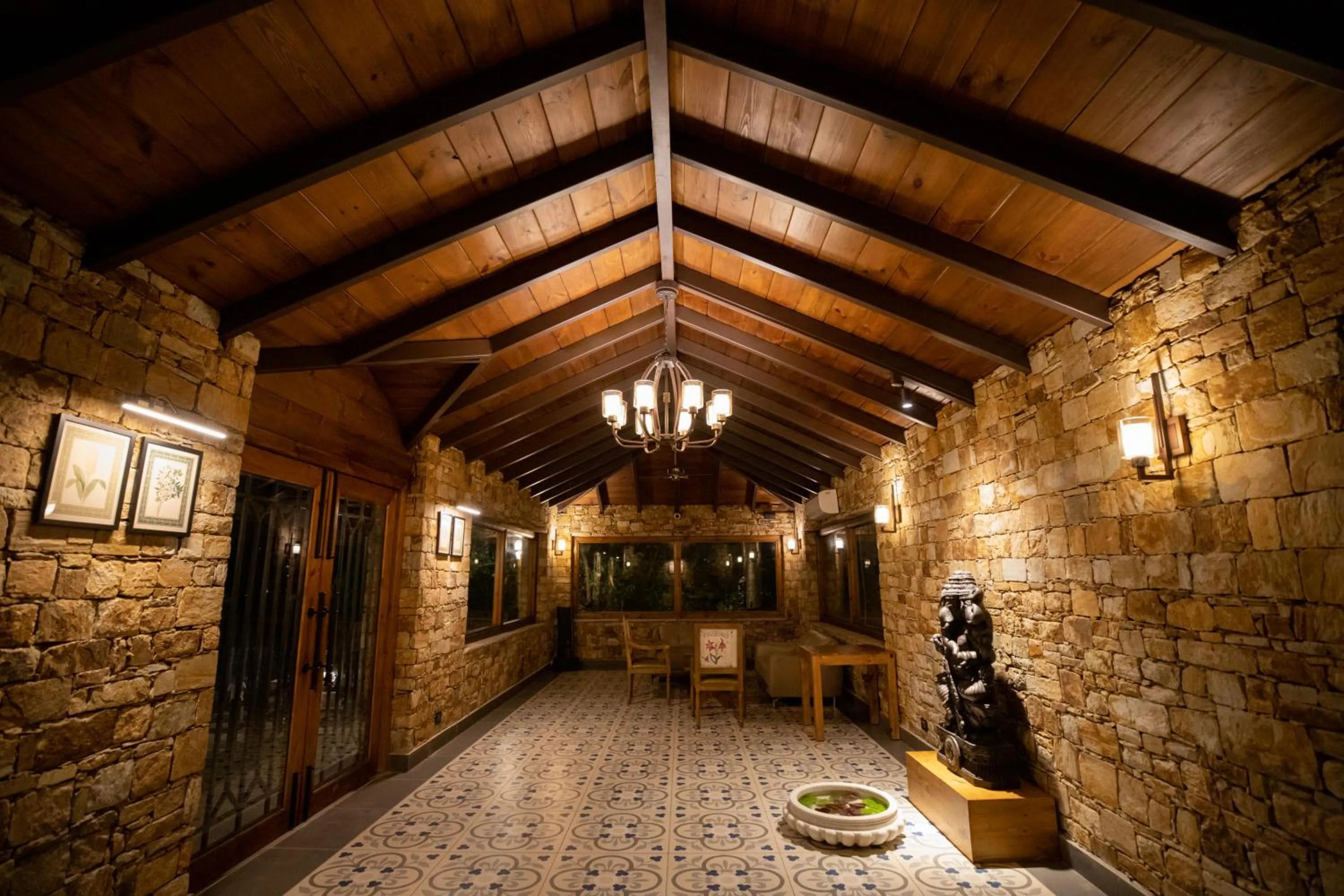 Lobby or reception in The Pear Orchard By Countryside