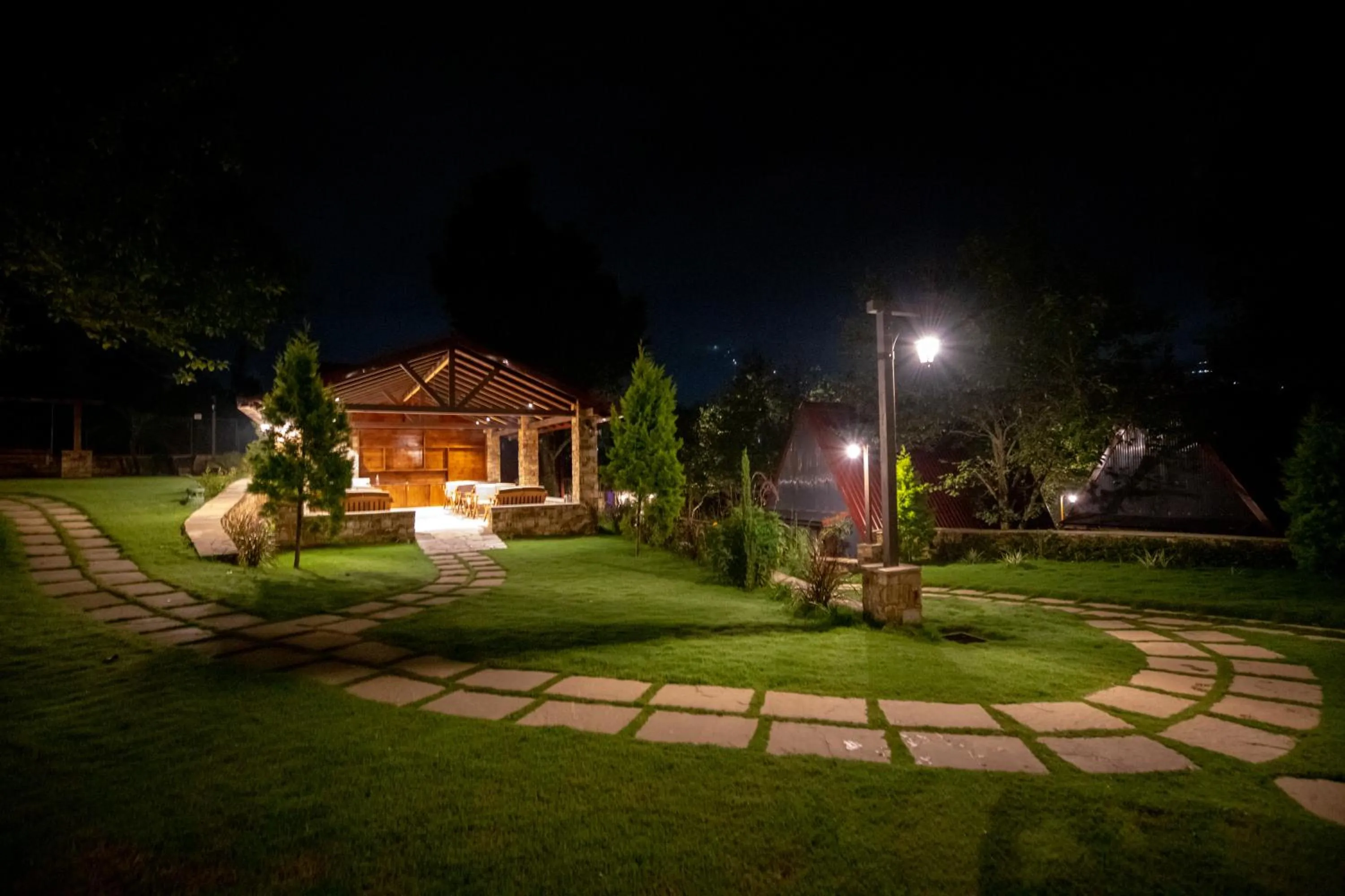 Night in The Pear Orchard By Countryside