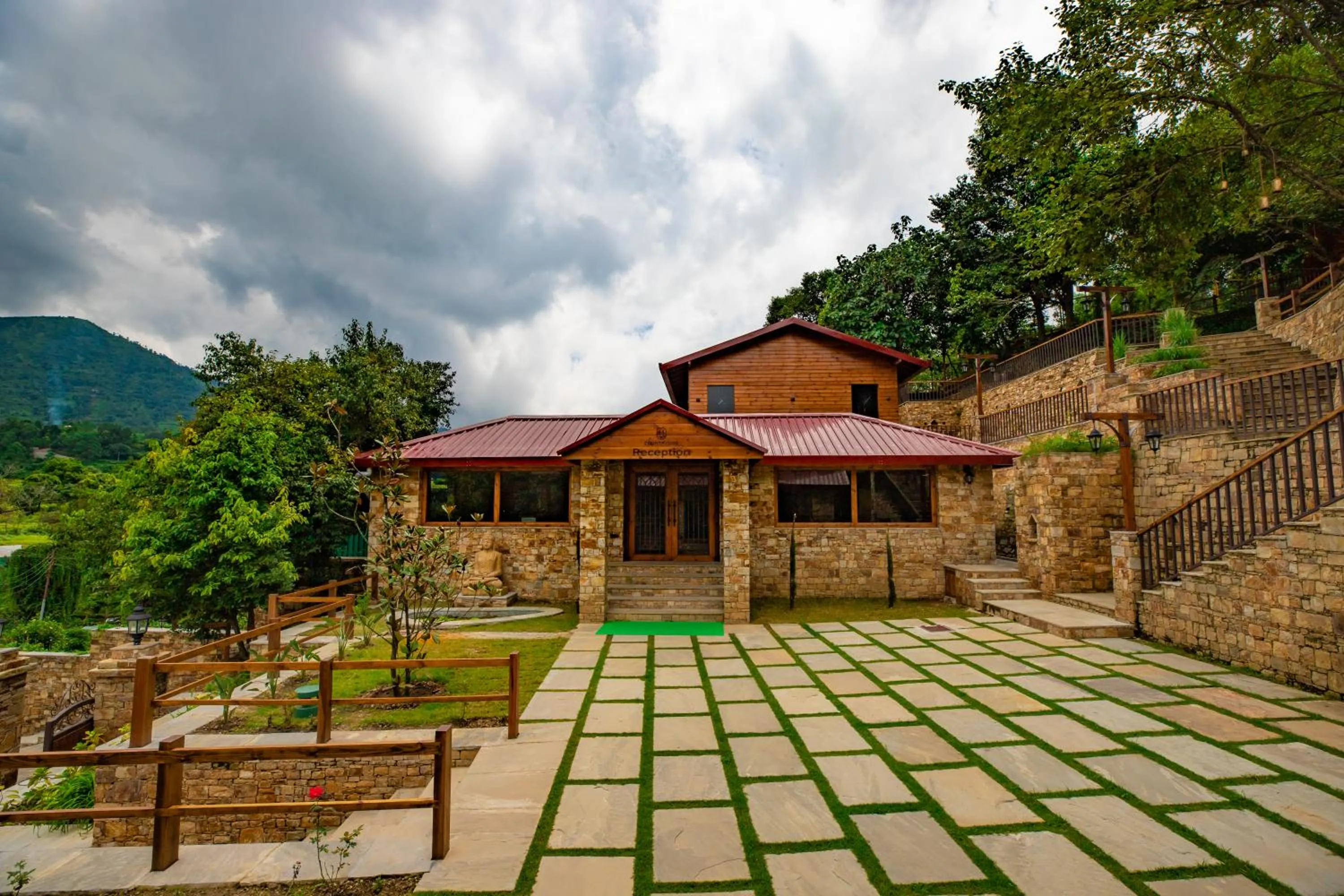Lobby or reception in The Pear Orchard By Countryside