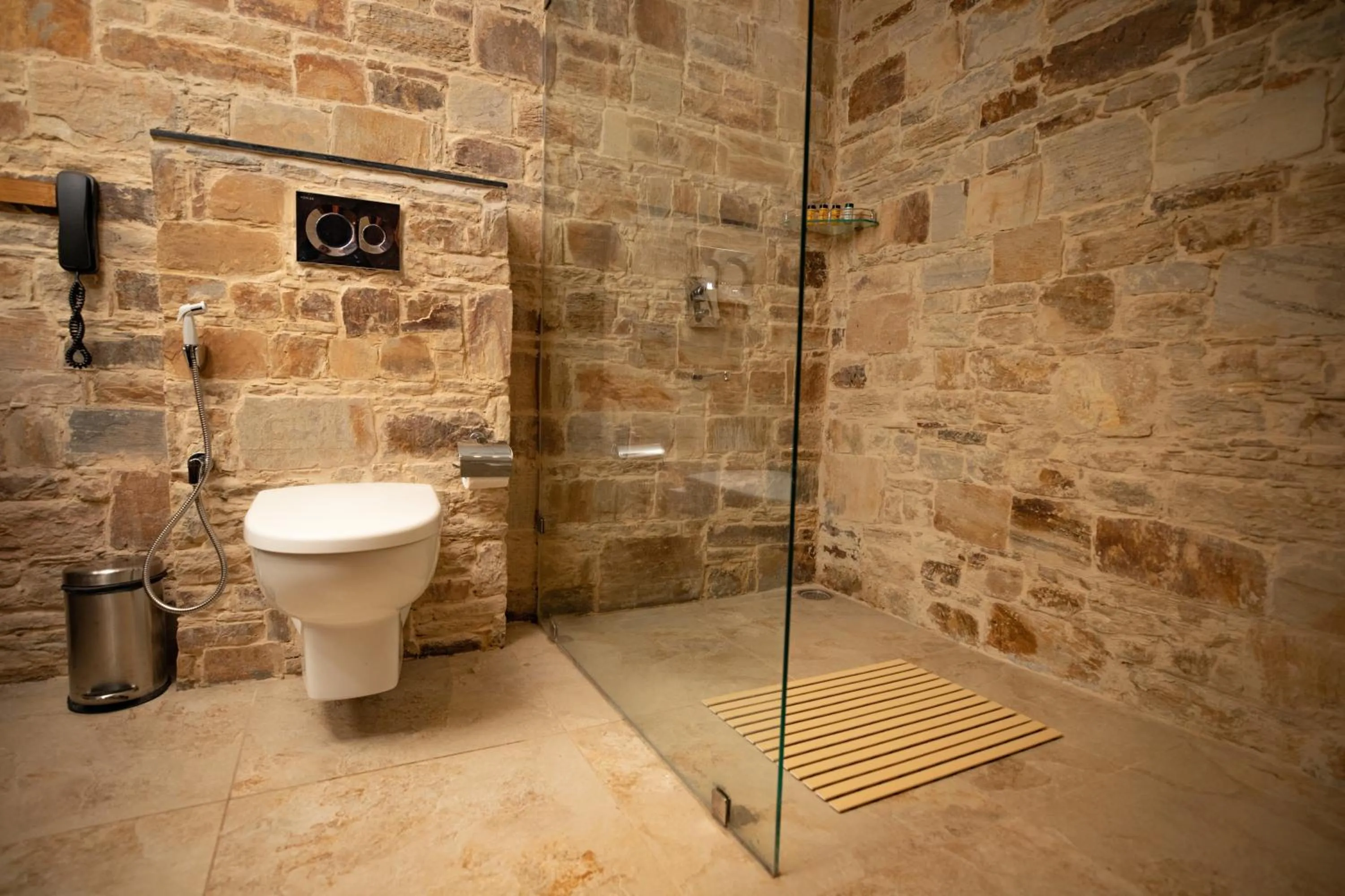 Shower in The Pear Orchard By Countryside