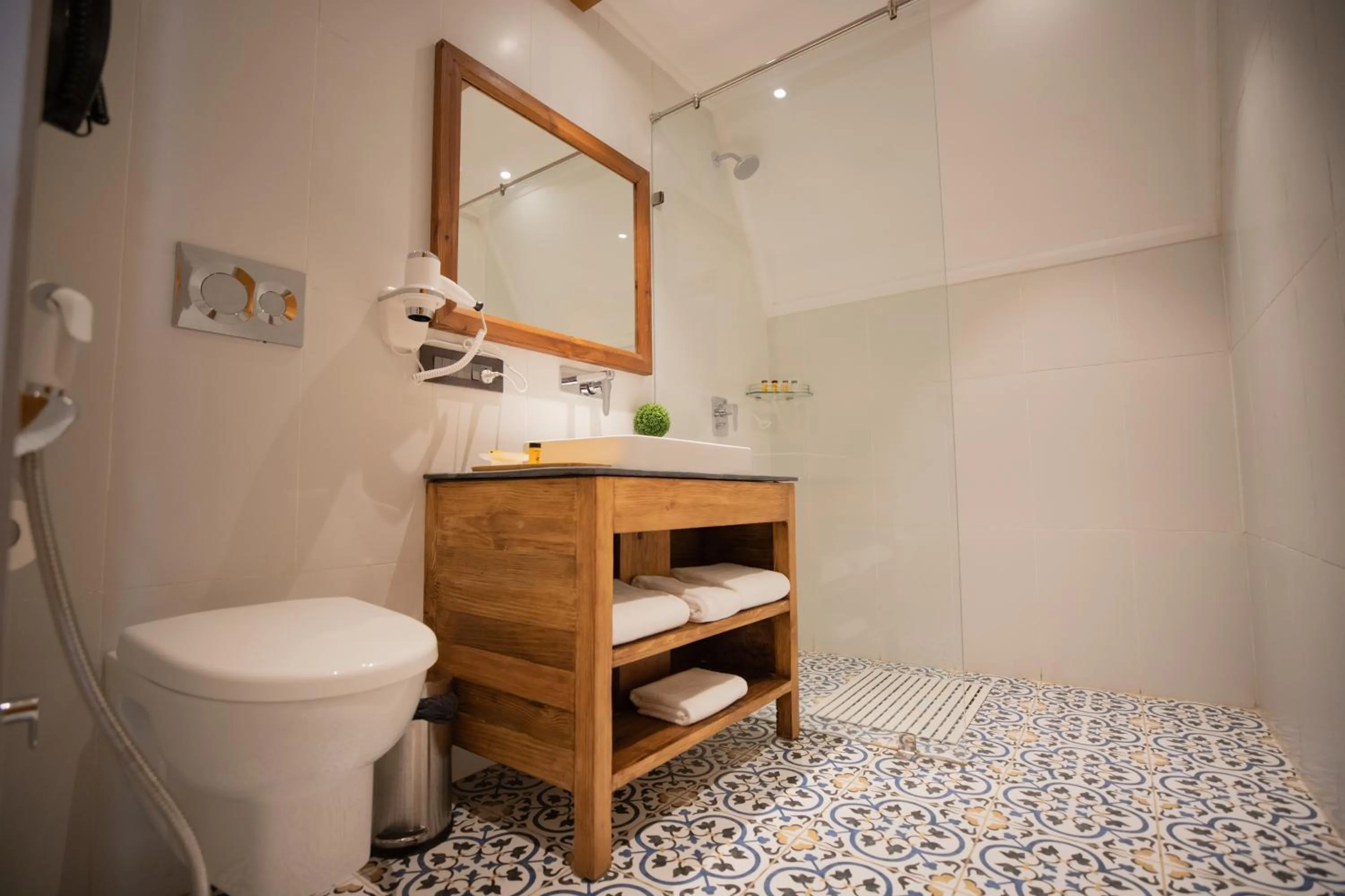 Shower in The Pear Orchard By Countryside