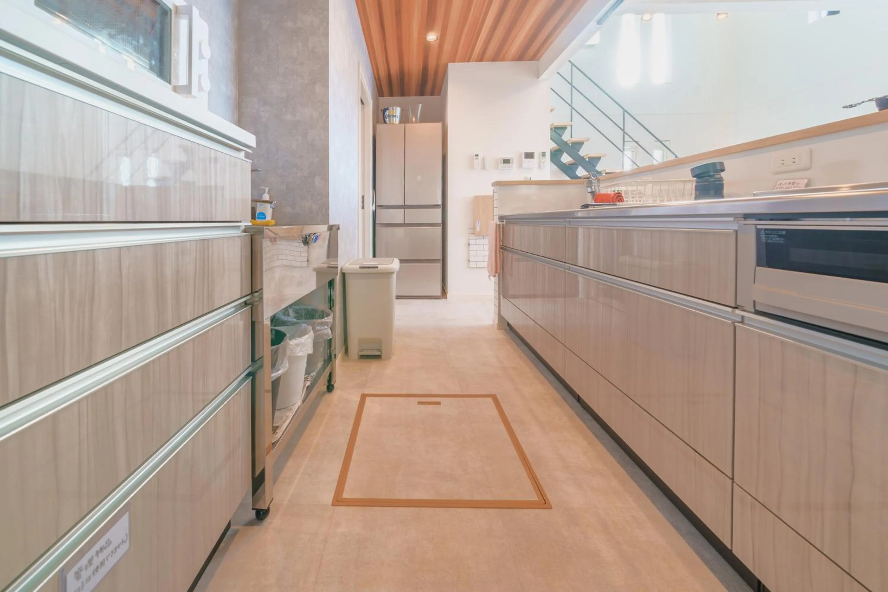 Kitchen or kitchenette in Ryu shi ma Ocean View Villa