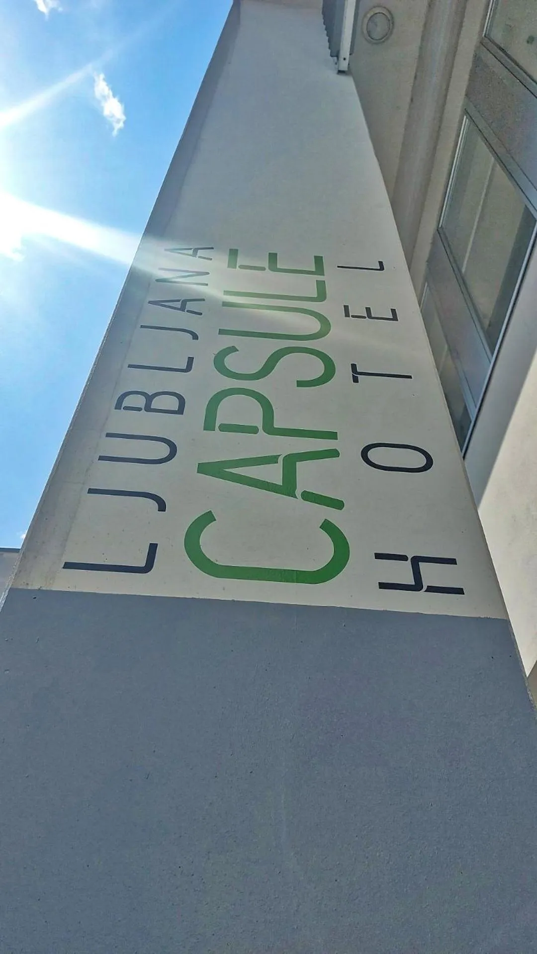 Logo/Certificate/Sign in Ljubljana Capsule Hostel