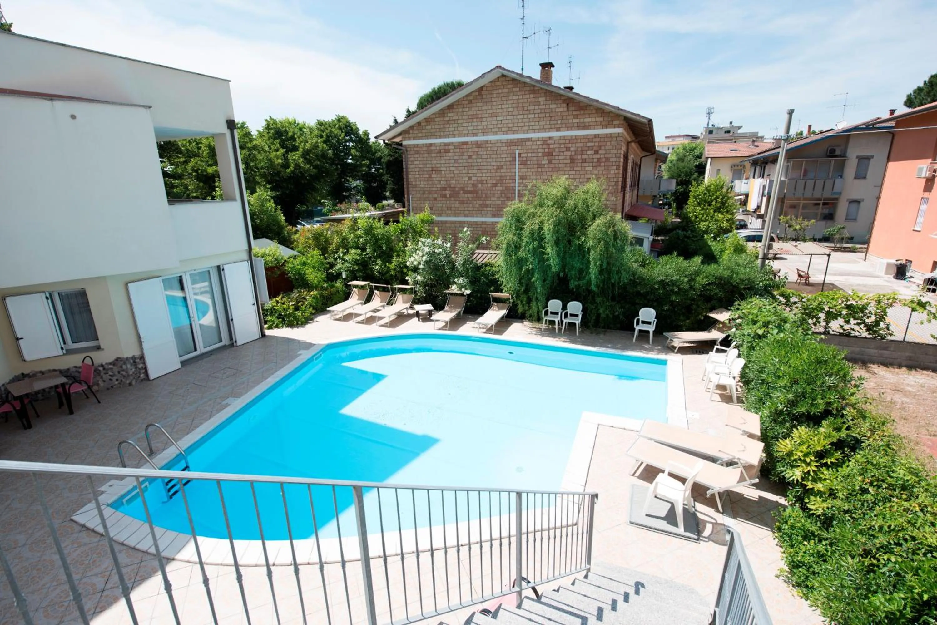 Pool view in Hotel Settebello B&B
