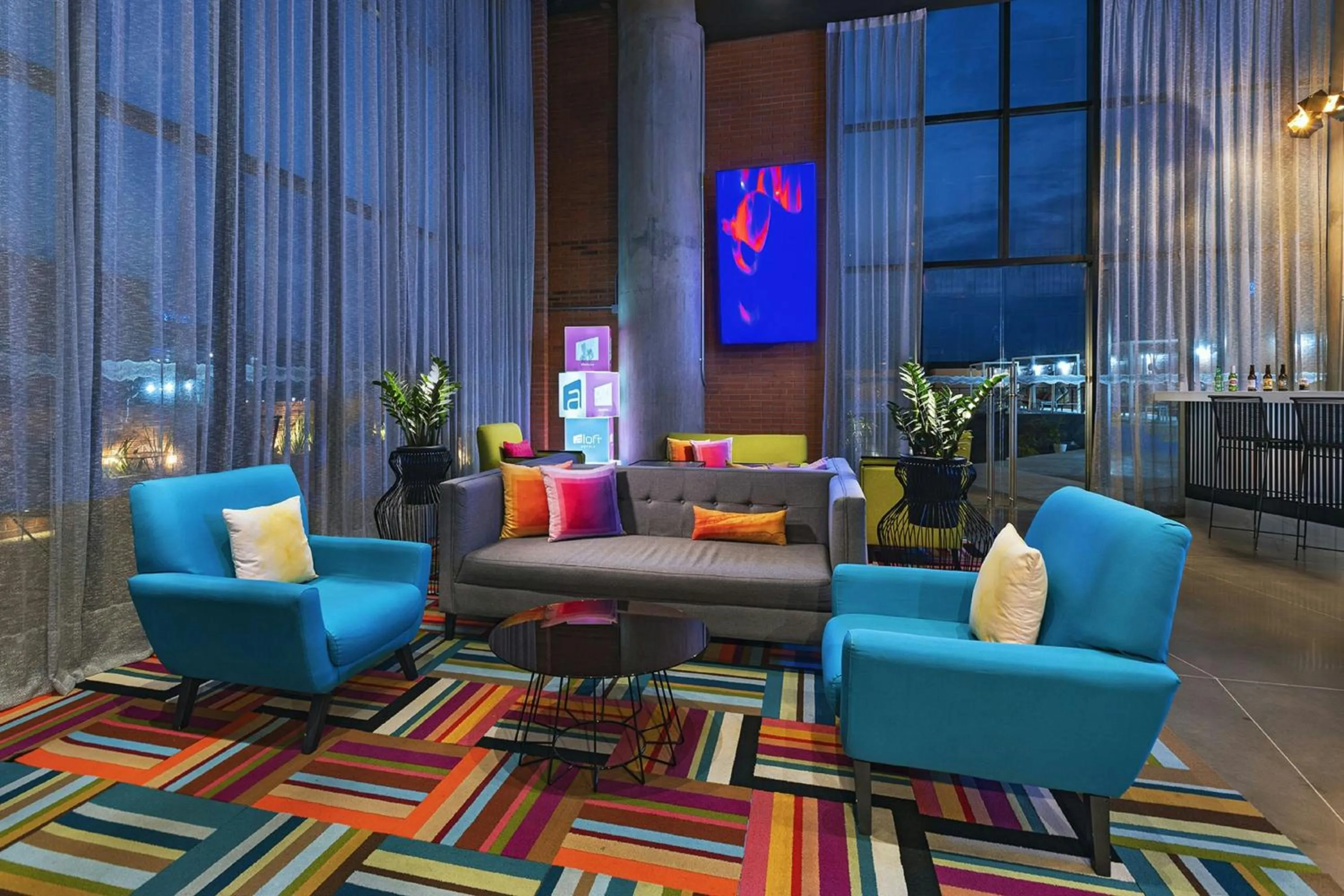 Lobby or reception in Aloft Guadalajara Sur