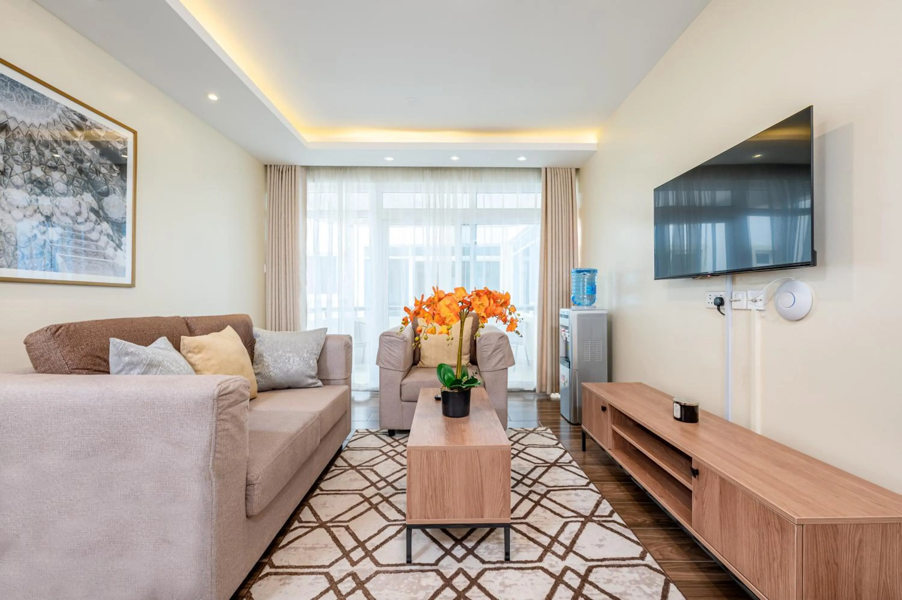 Seating area in Roma Court Serviced Apartments