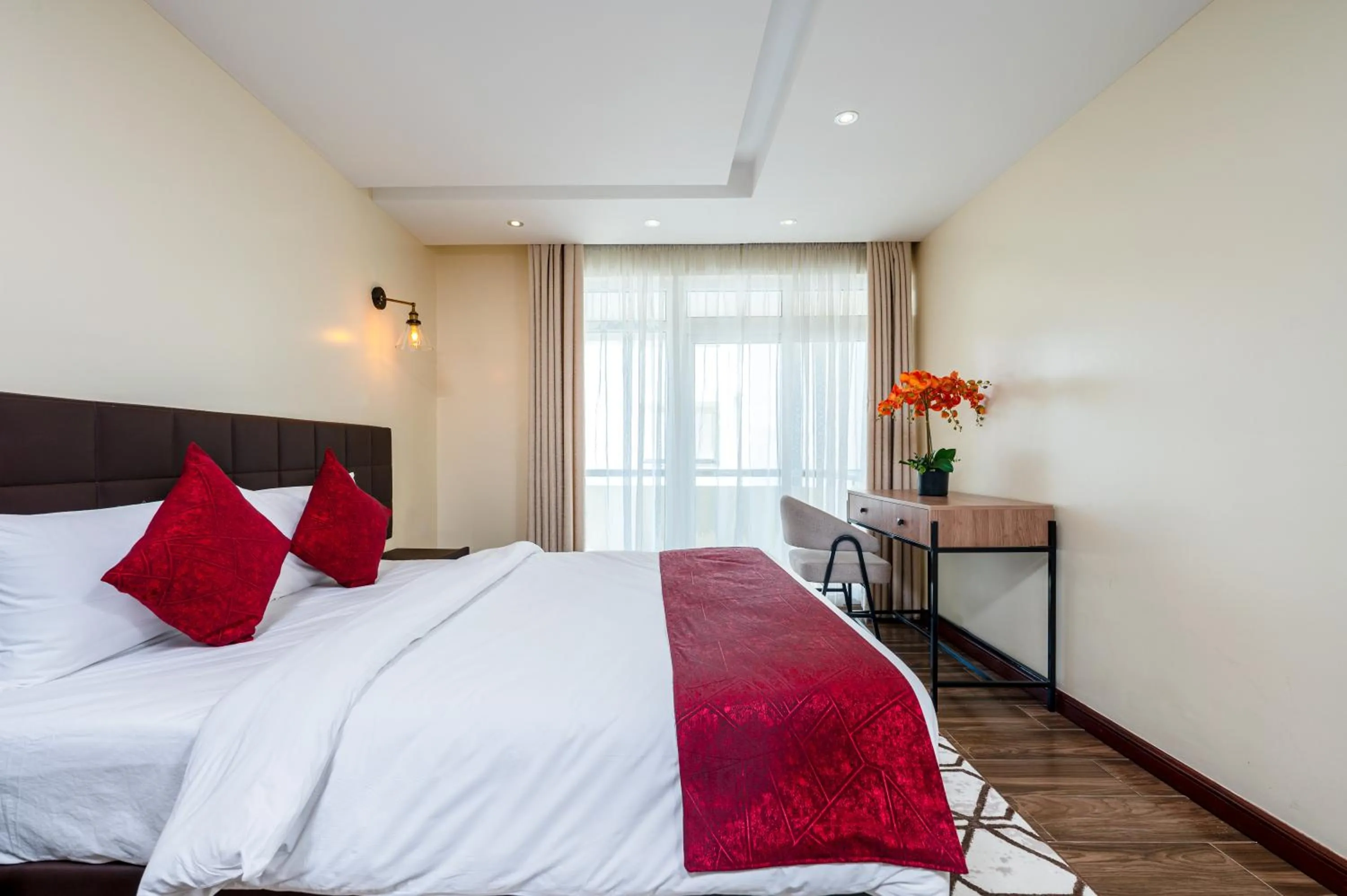 Bedroom, Bed in Roma Court Serviced Apartments