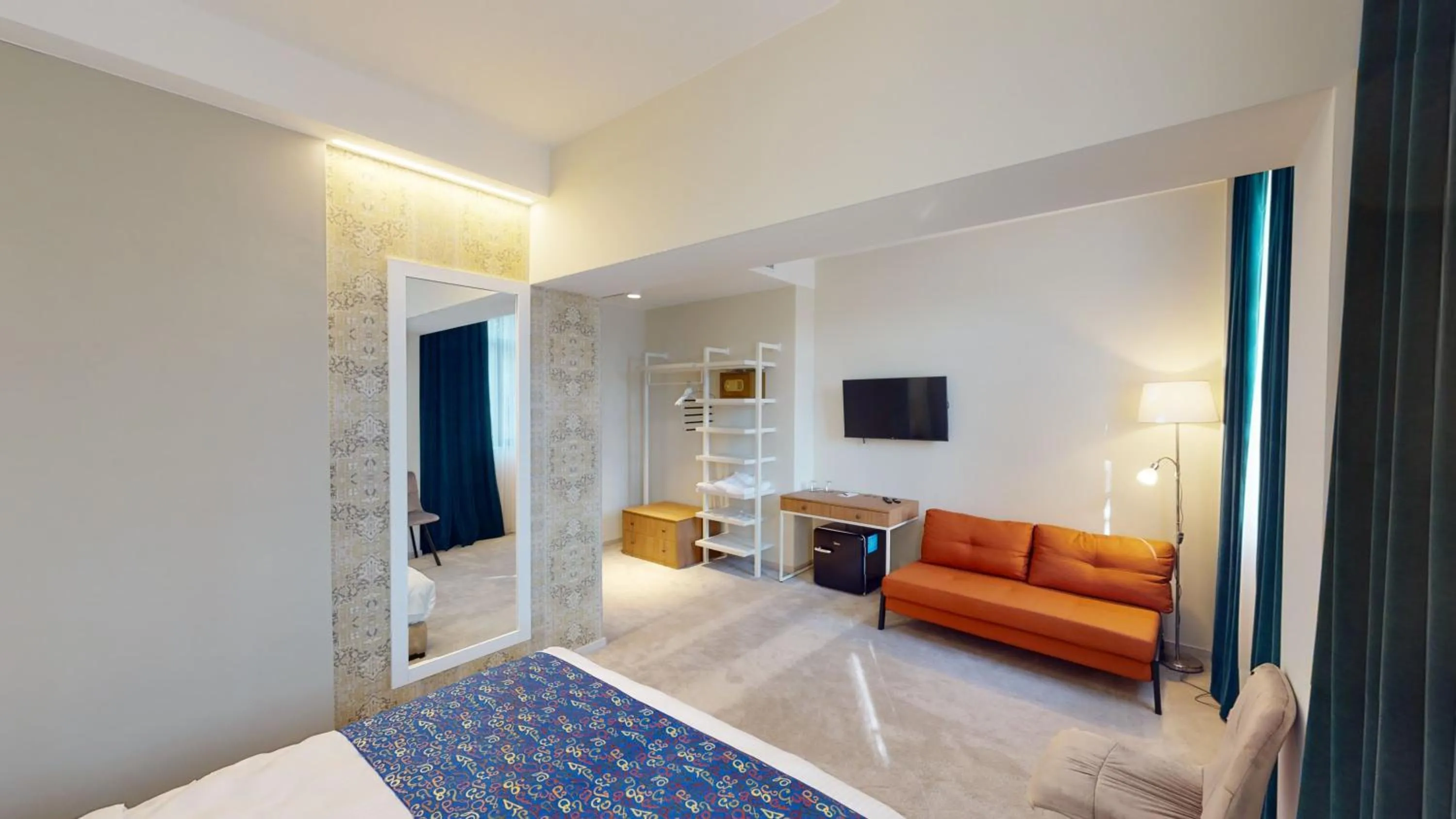 Seating area, Bed in EPIGRAPH Design Hotel