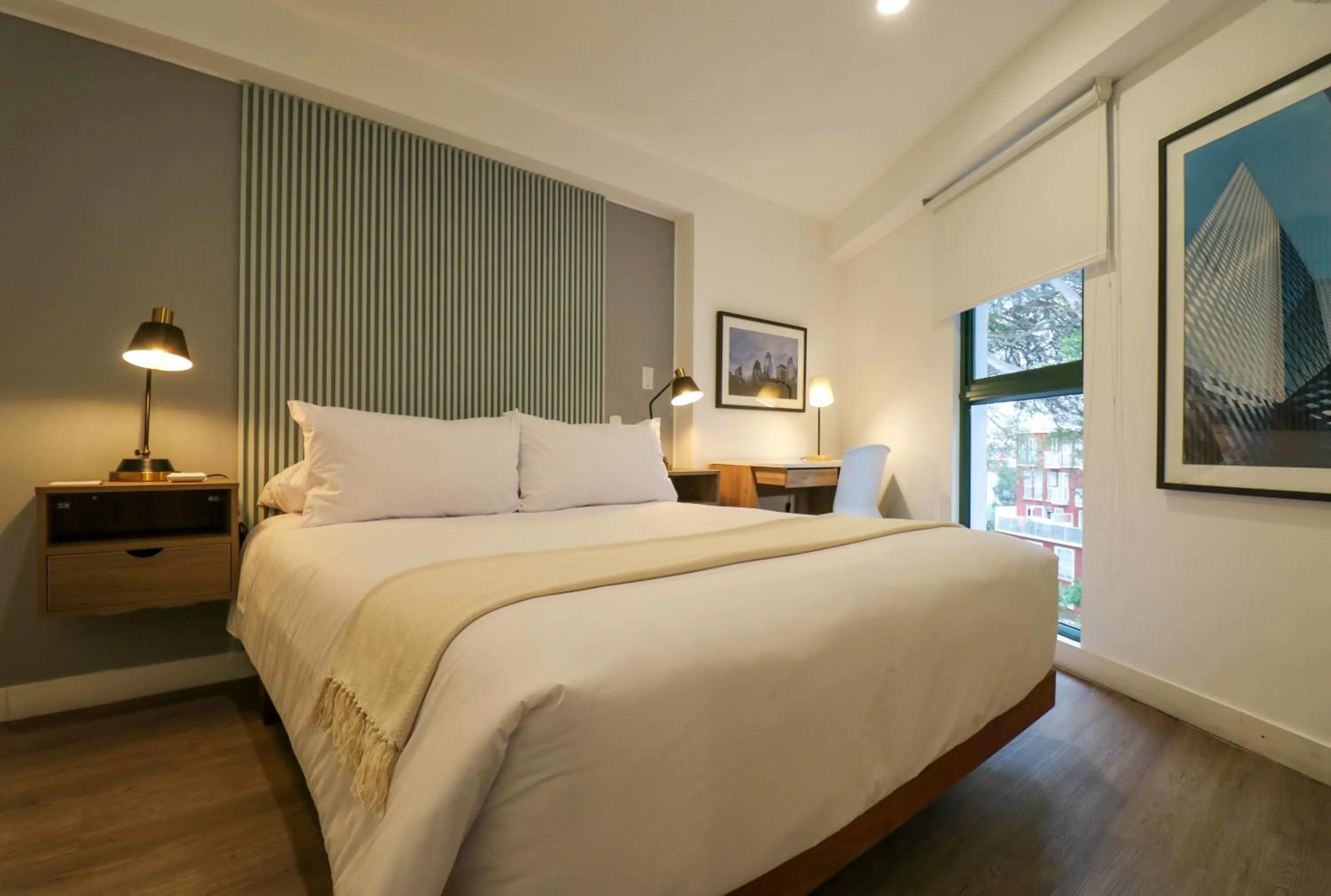 Bedroom in Monumental by Wynwood House