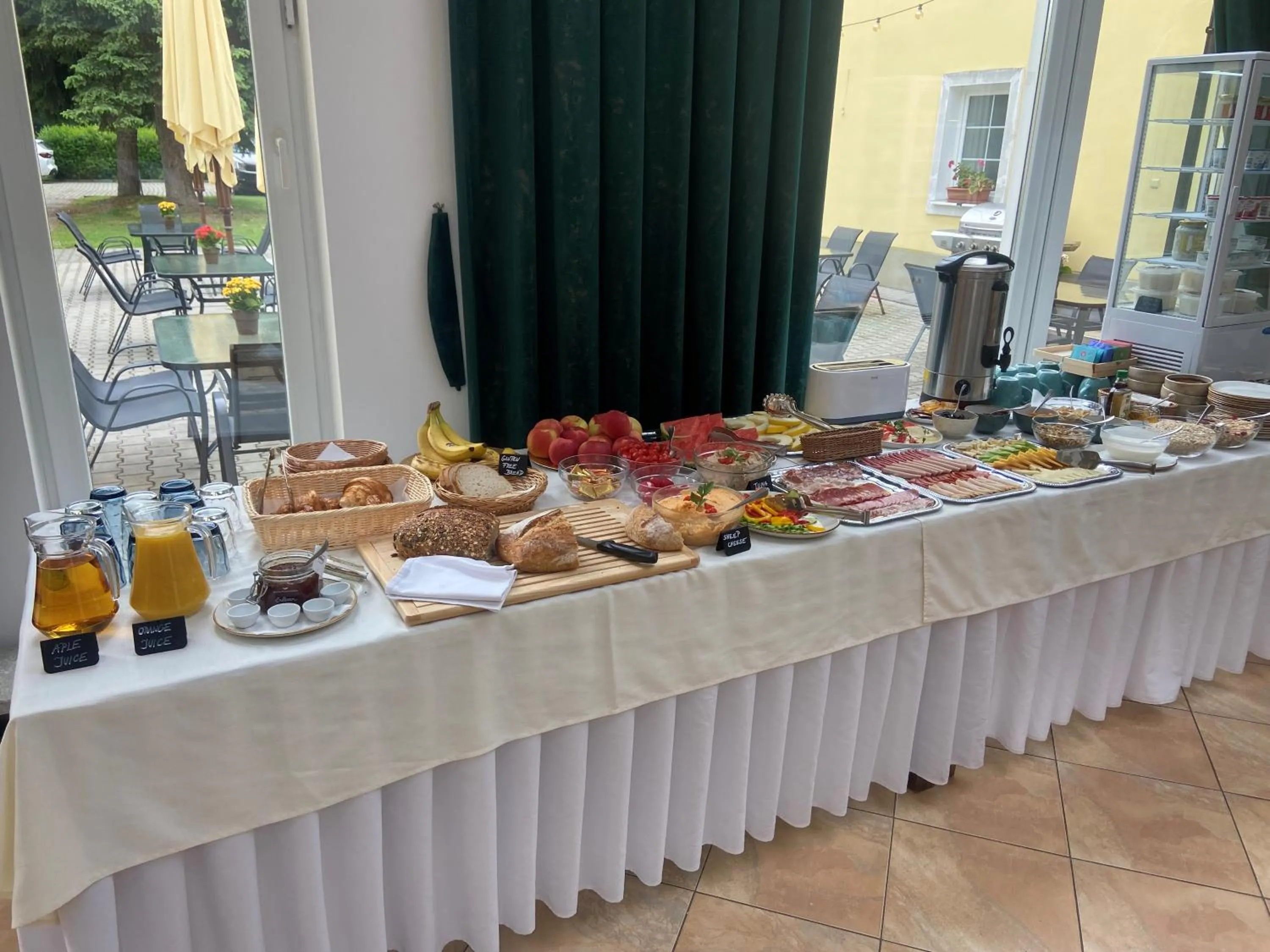 Breakfast in Klaudia's Hotel & Restaurant at Golf Resort, Bač Šamorín