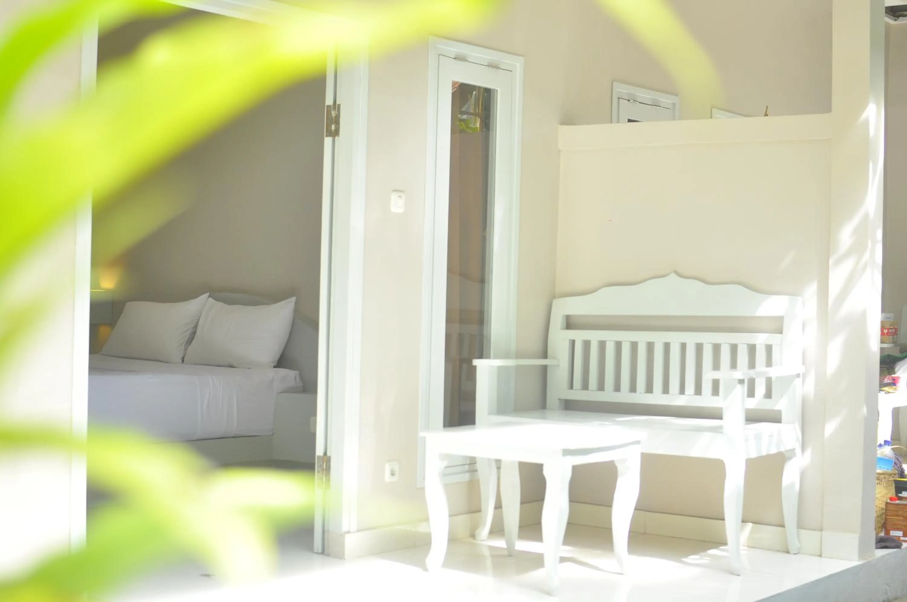 Seating area, Bed in Follow Your Dreams Gili Air