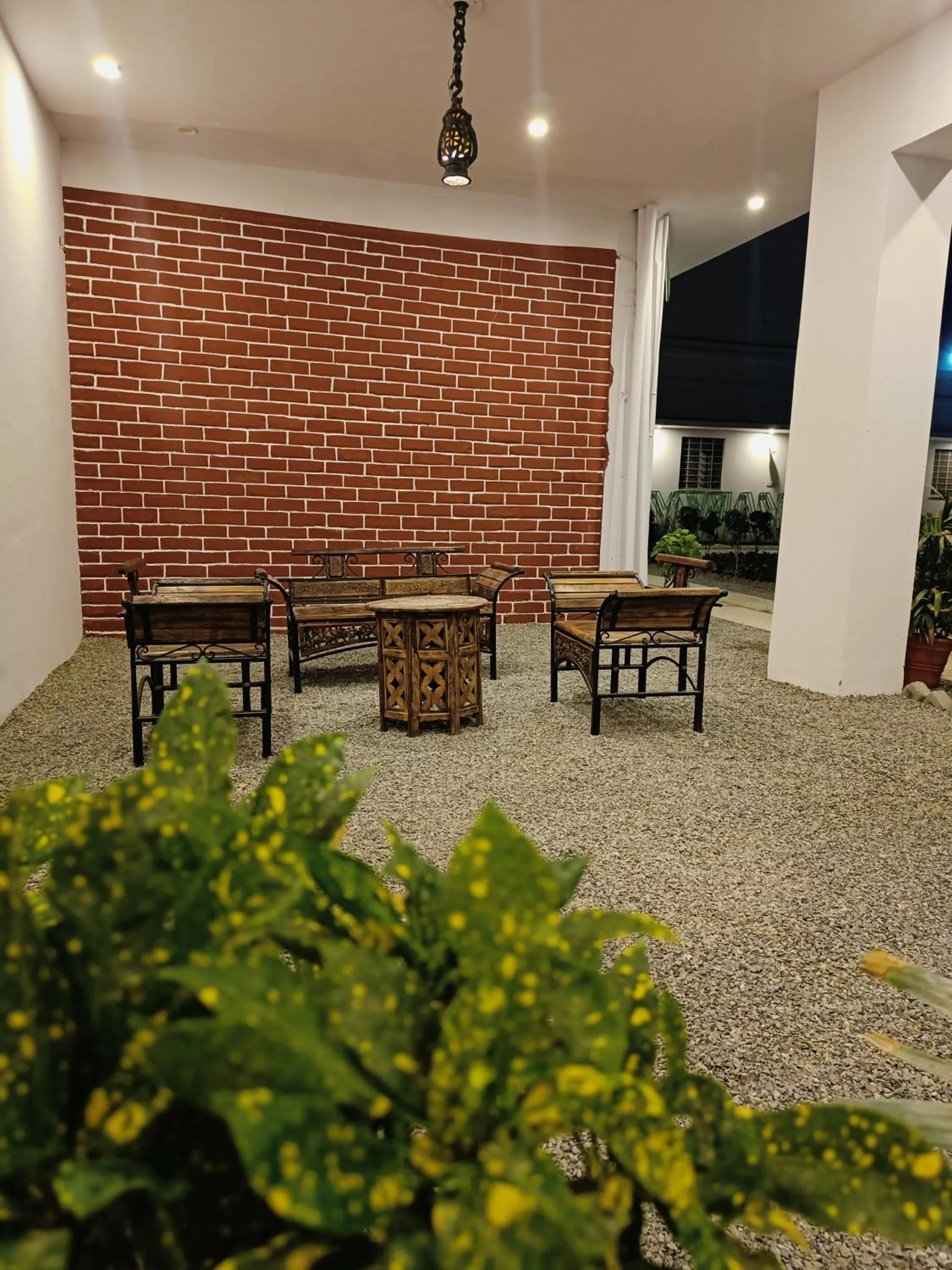 Seating area in Green Club Farm