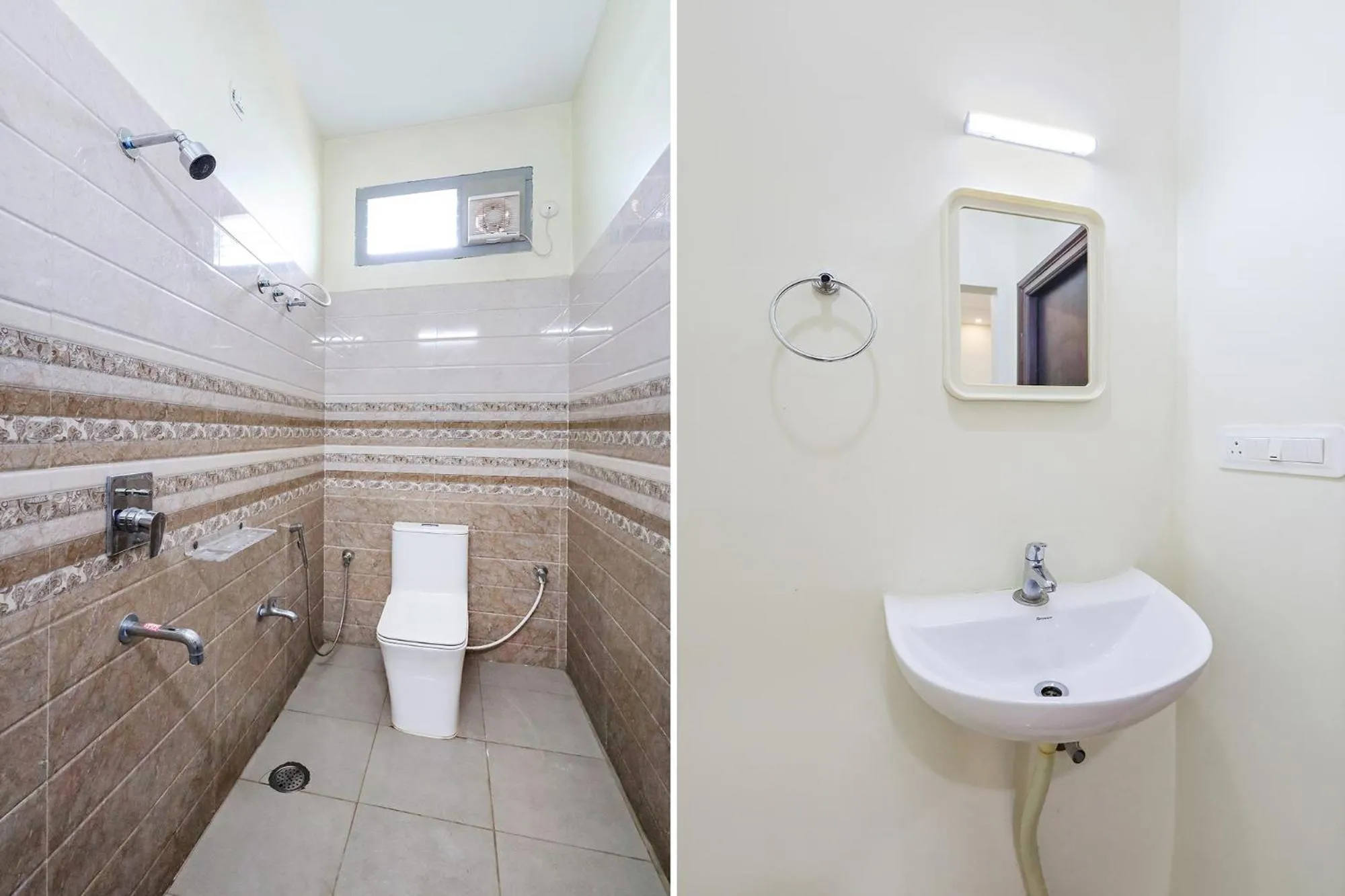 Bathroom in FabHotel Karthikeya Residency - 900m from Tirupati Bus Stand