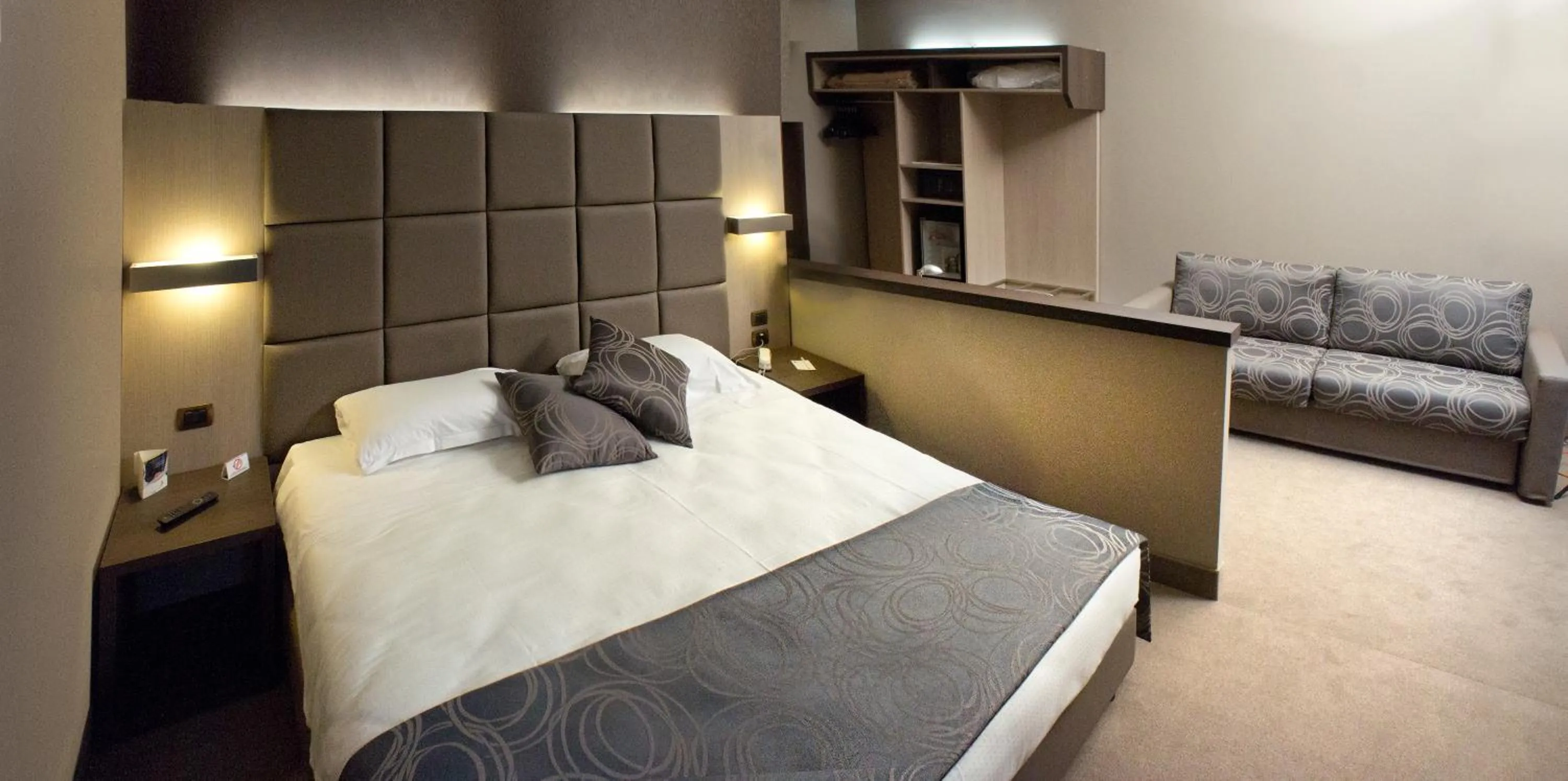 Bed in Hotel Soperga