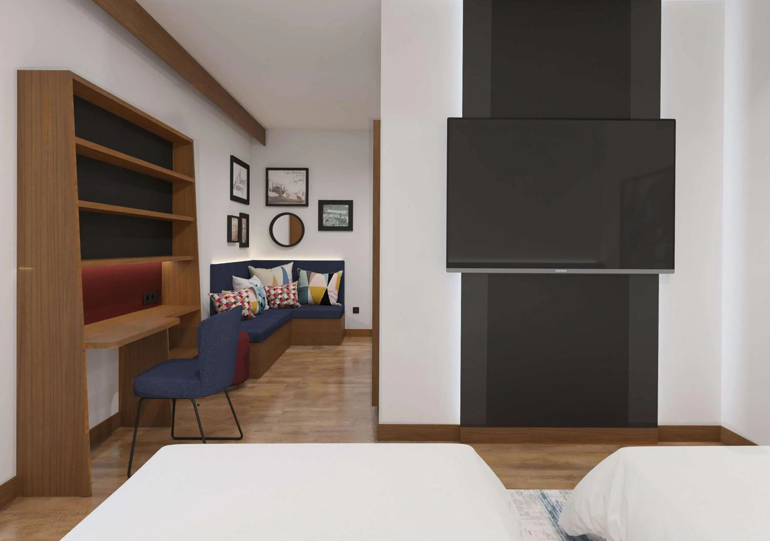Bedroom, Bed in Hampton By Hilton Istanbul Airport, Arnavutkoy