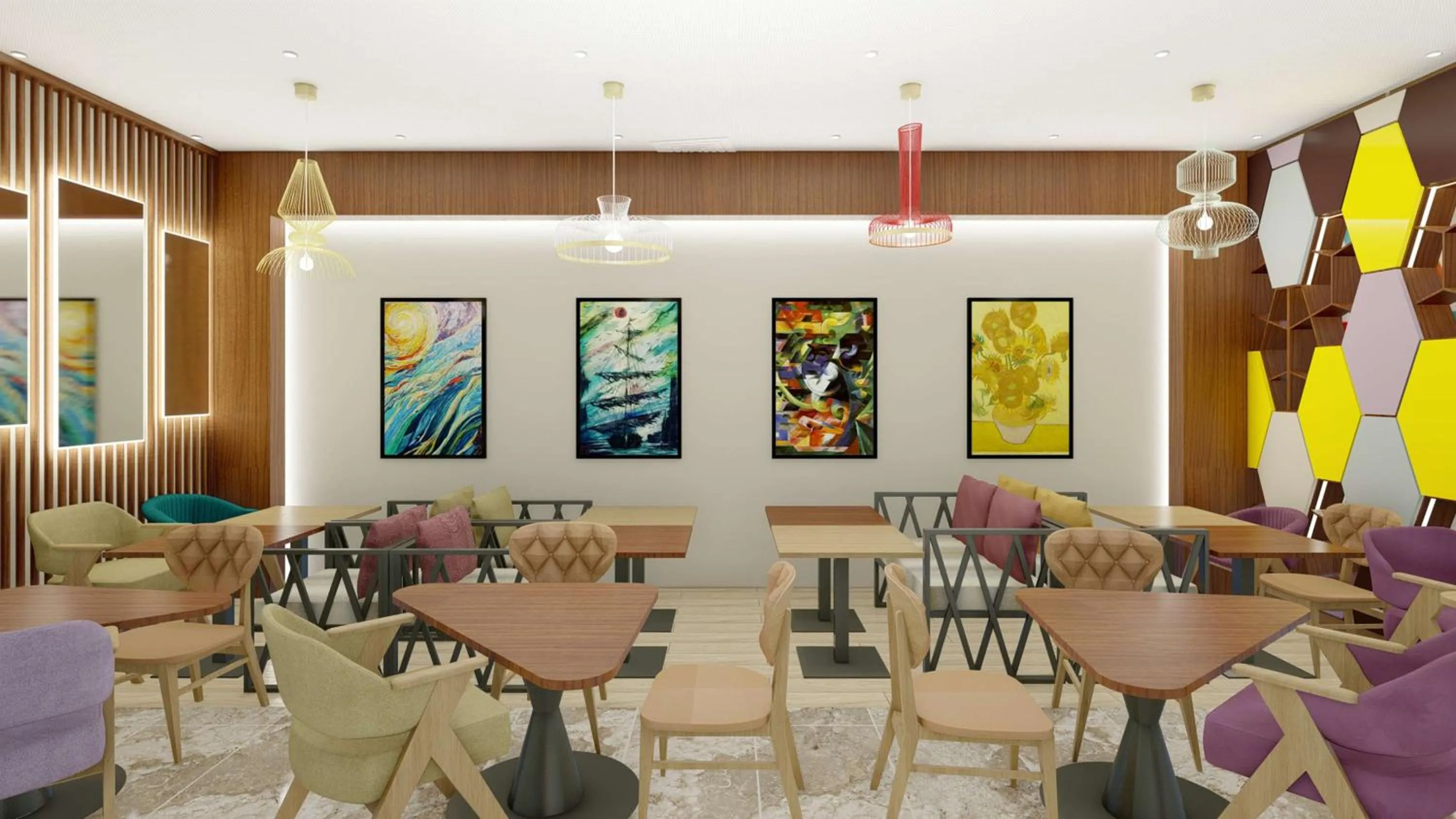 Dining area in Hampton By Hilton Istanbul Airport, Arnavutkoy