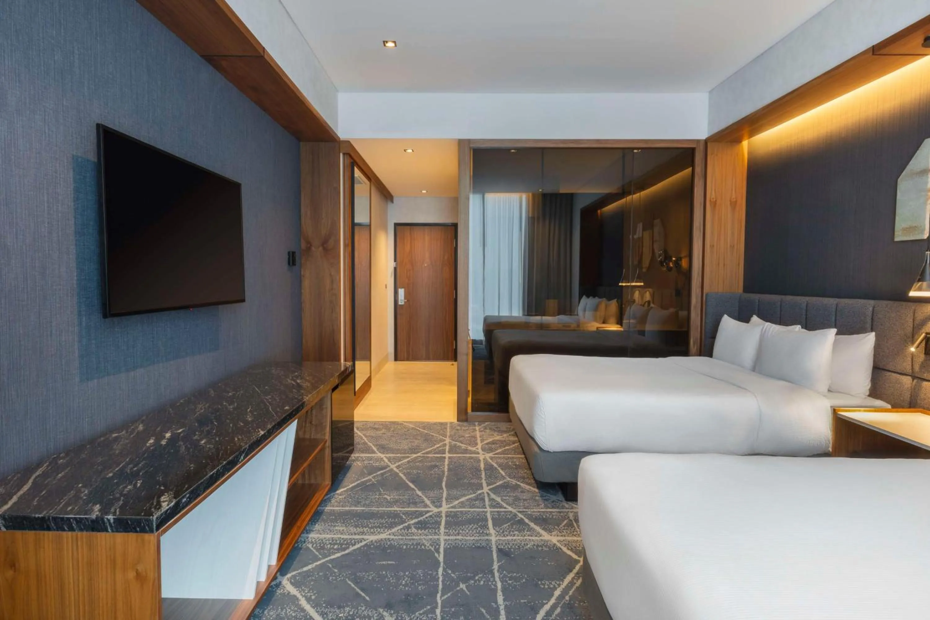 Bedroom, Bed in Hilton Monterrey Valle