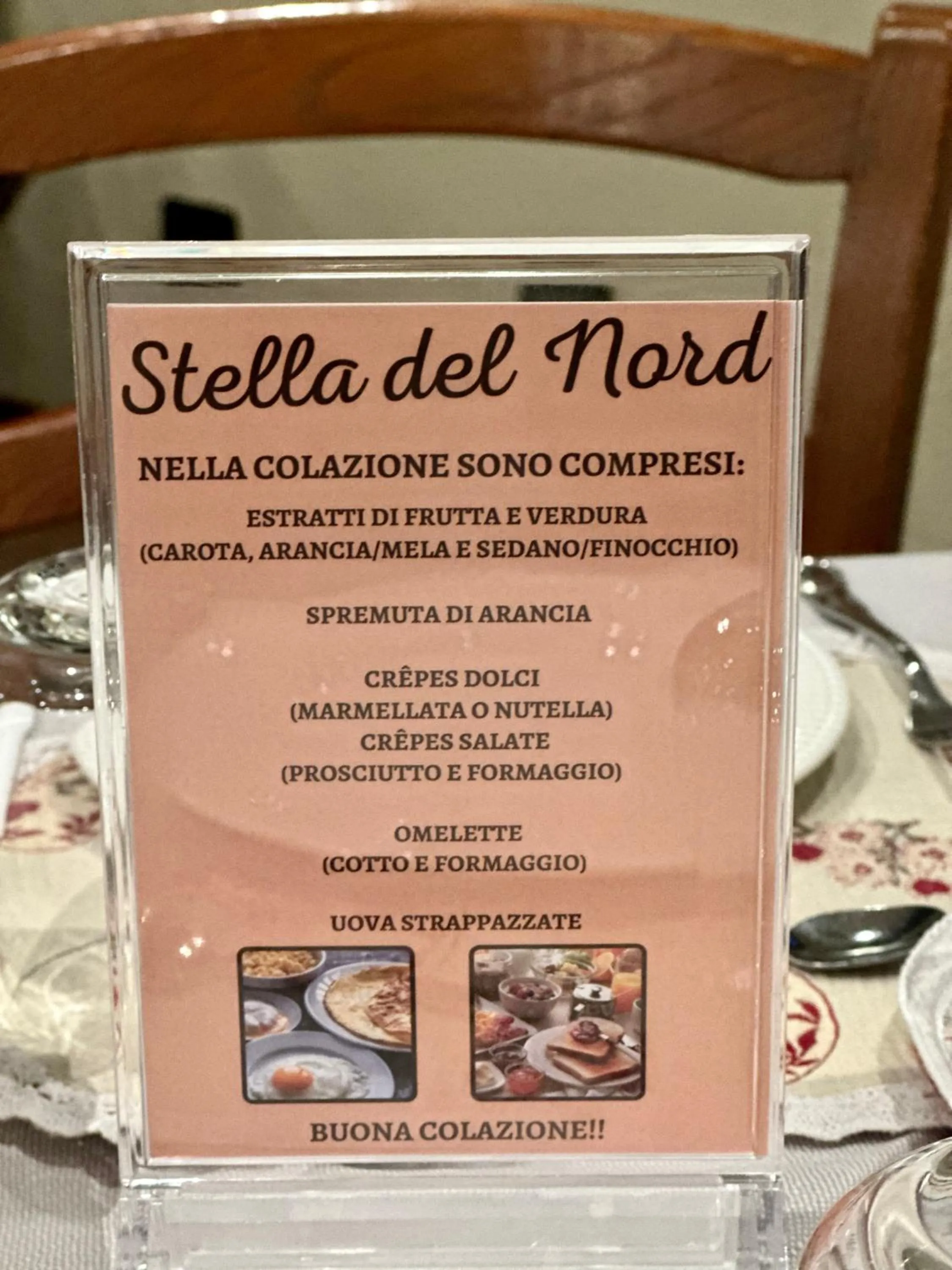 Breakfast in Hotel Stella Del Nord