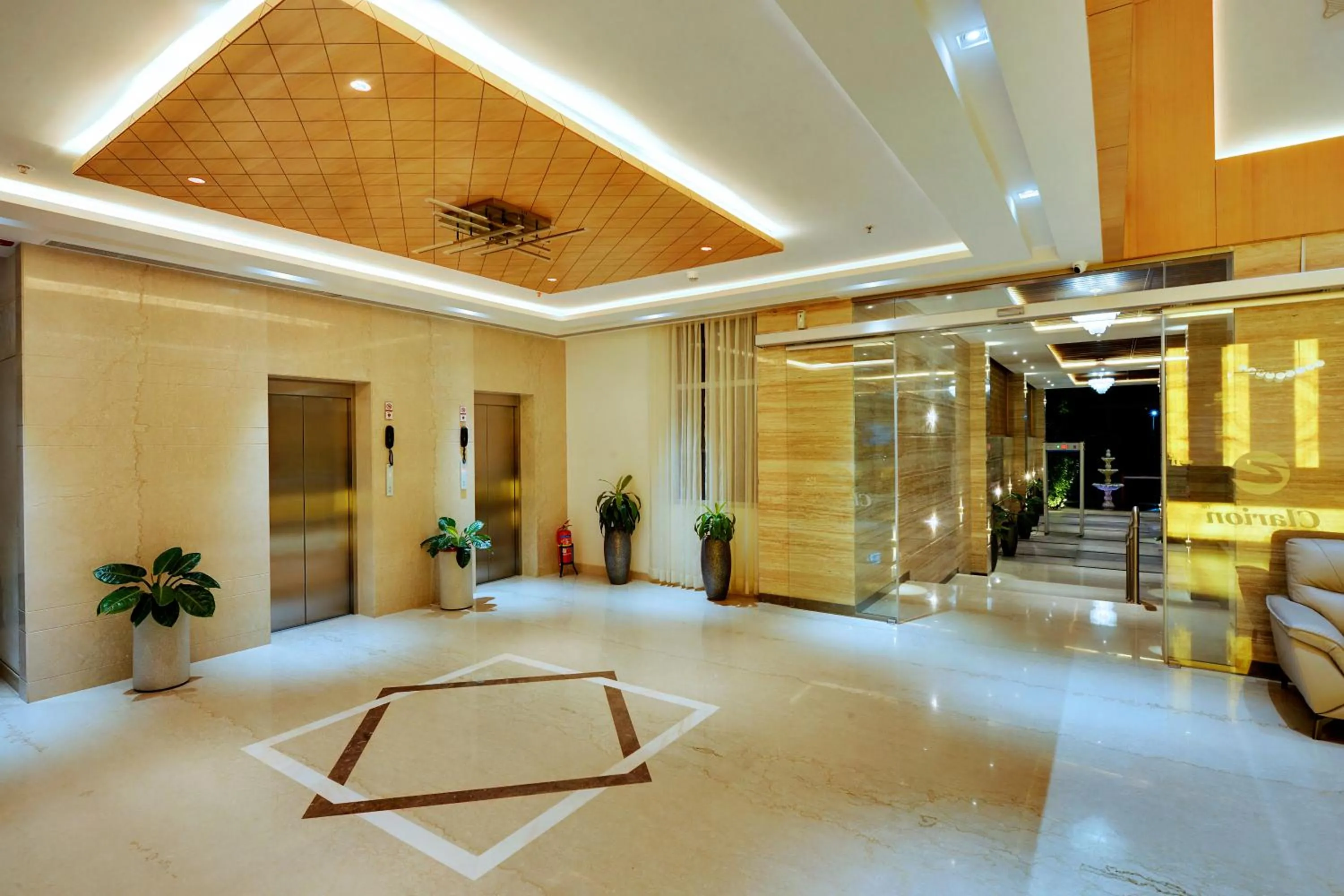 elevator in Clarion Hotel Bangalore