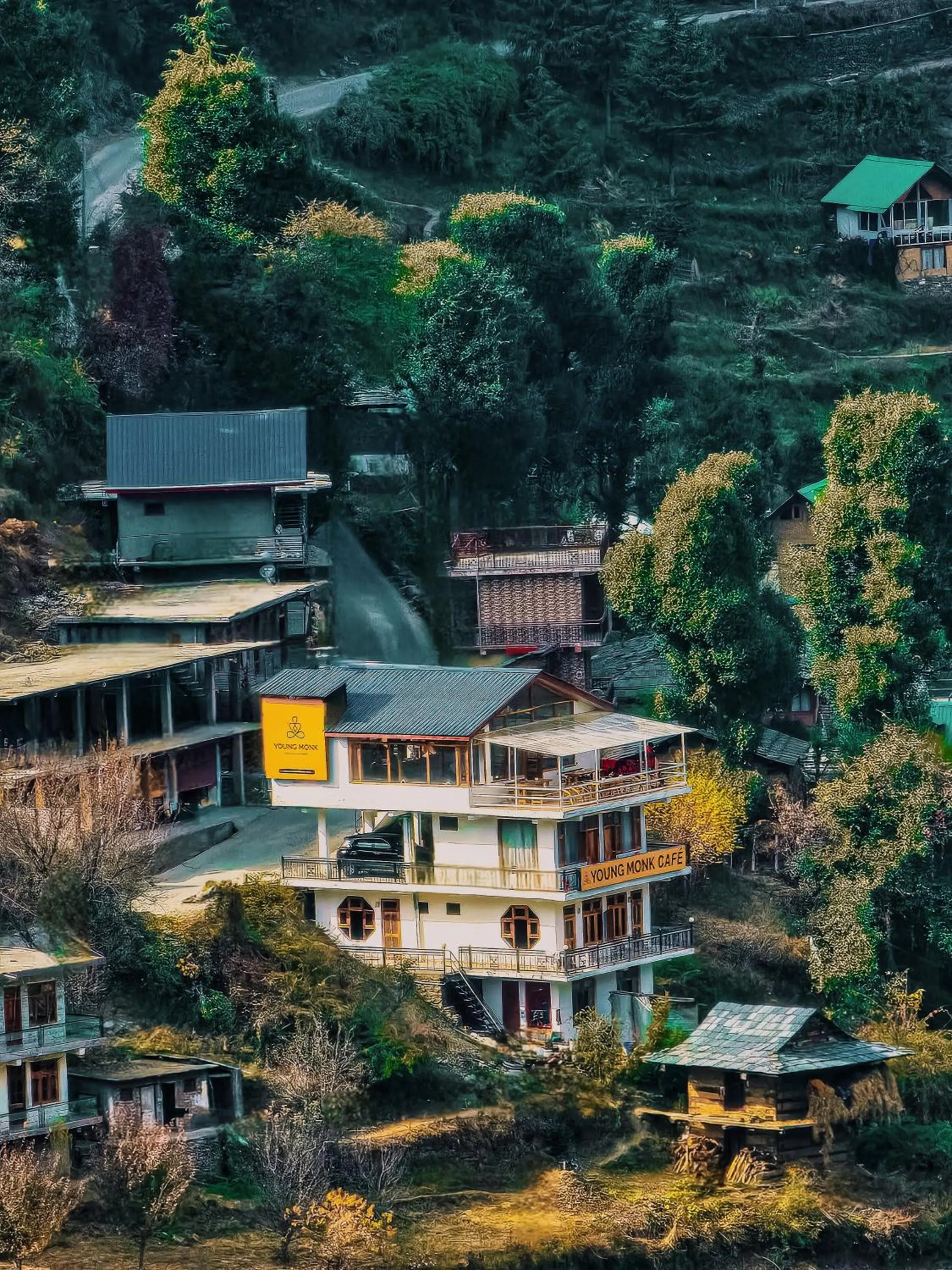 Property building in Young Monk Homestay Jibhi